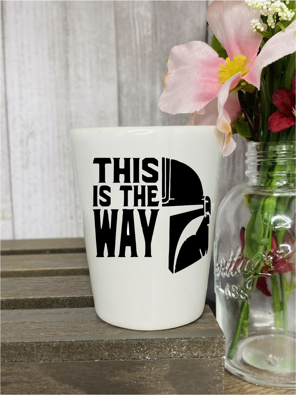 Black This is the Way Shot Glass