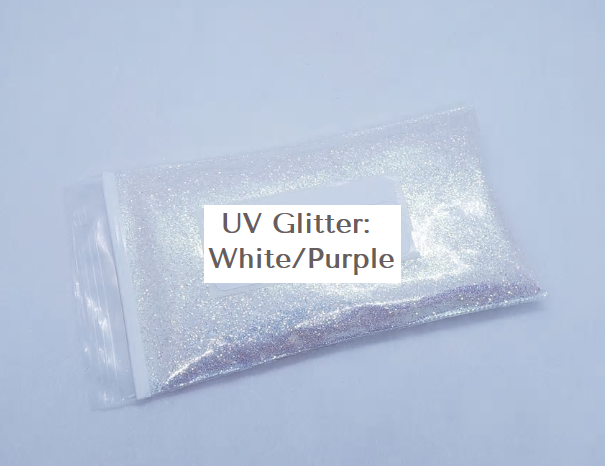 UV Glitter White to Pink/Purple Fine