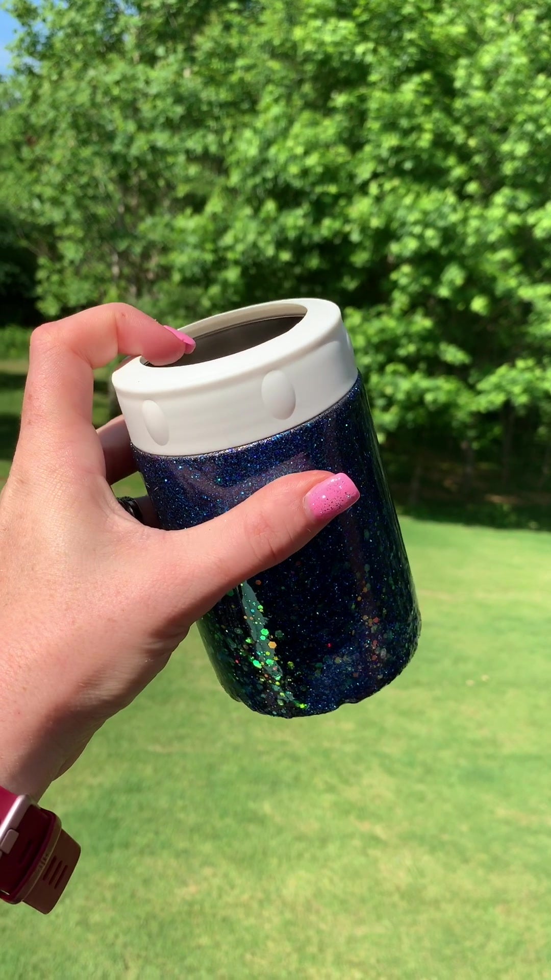 12oz Can Cooler with Rubber with Screw-Top Alter Ego