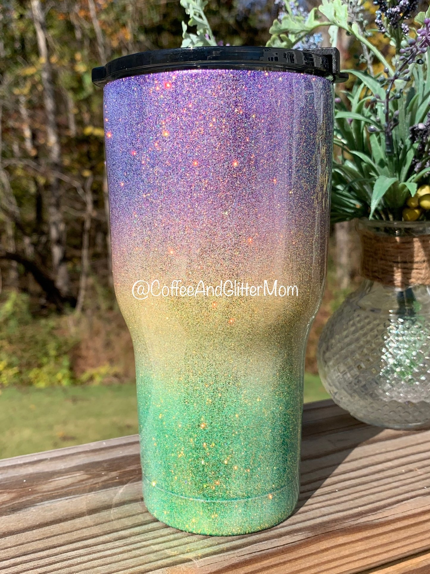 20oz Golden Metallic Purple Tricolor