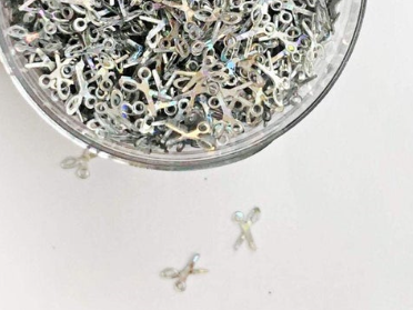 Watch Me Snip Silver Holo Shears