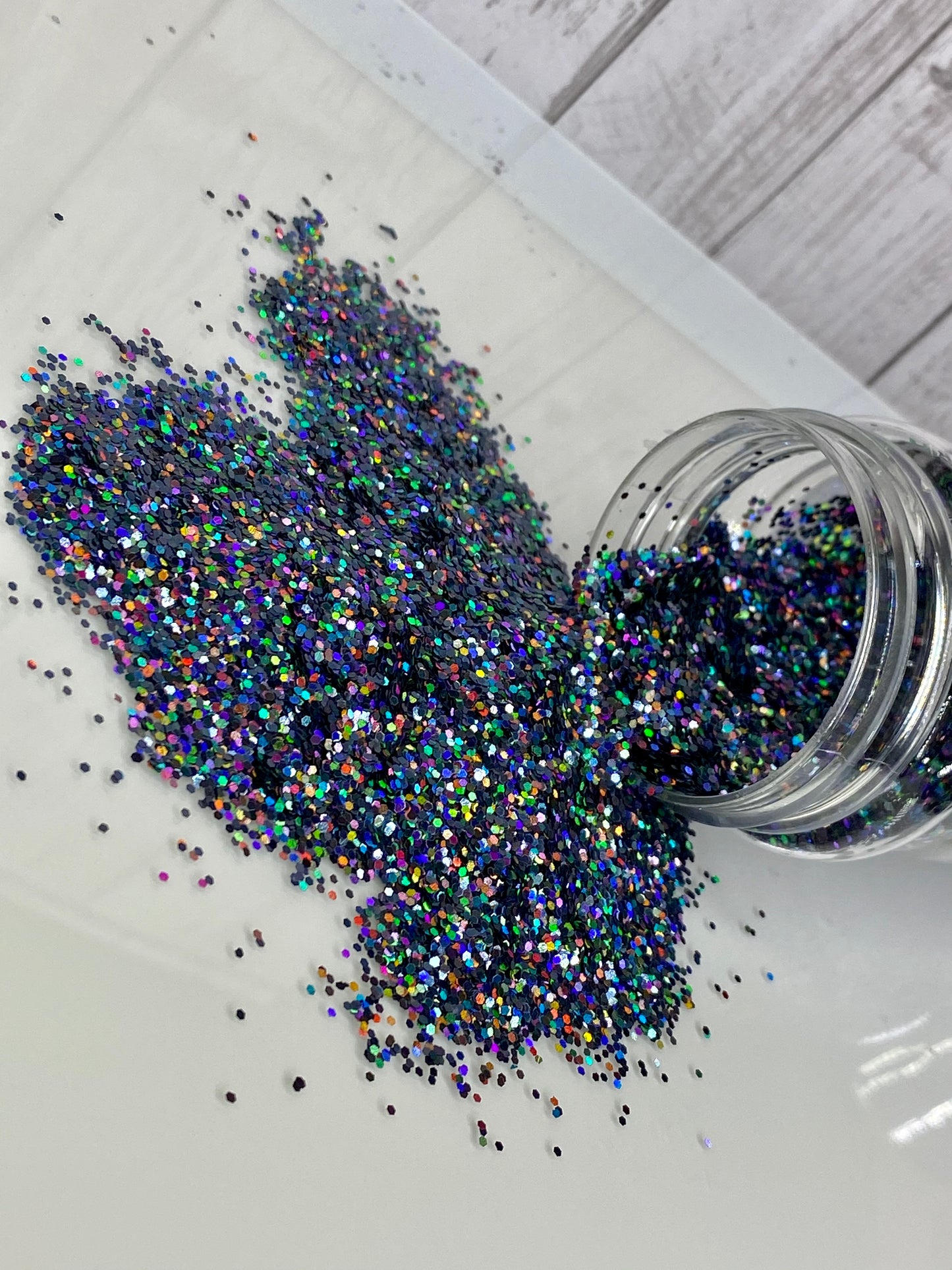 Gunmetal Holographic Fine Blend