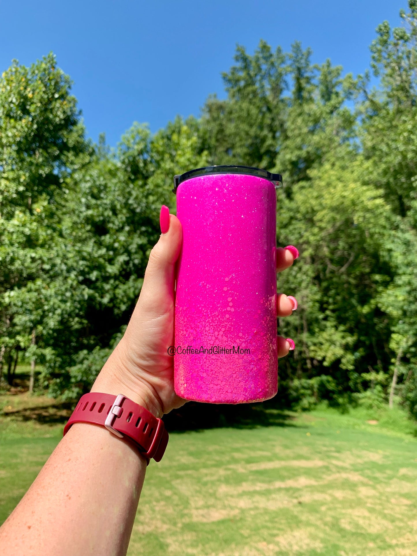 10oz Rtic in Pink Fire chunky and Pink 101