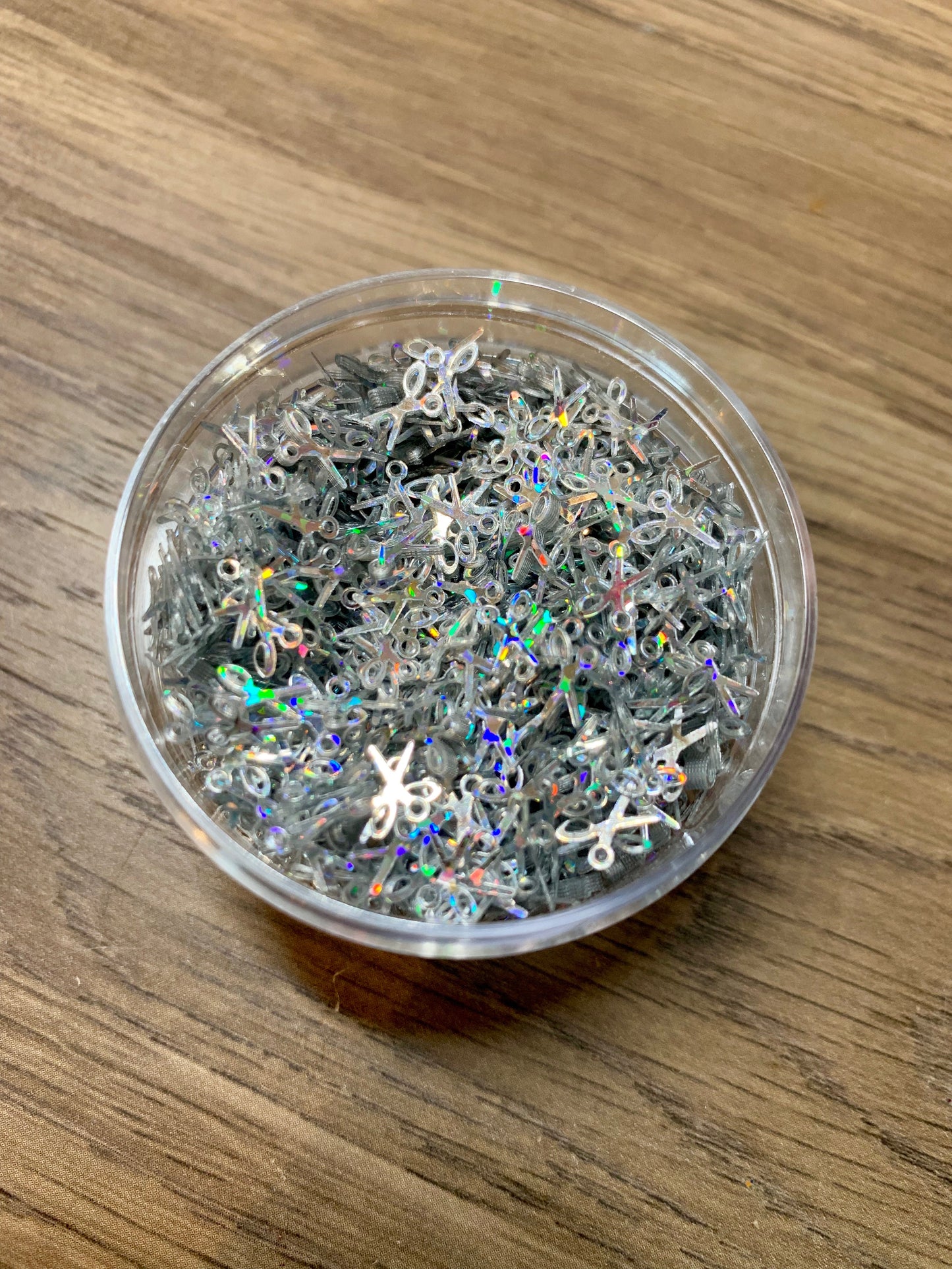 Watch Me Snip Silver Holo Shears