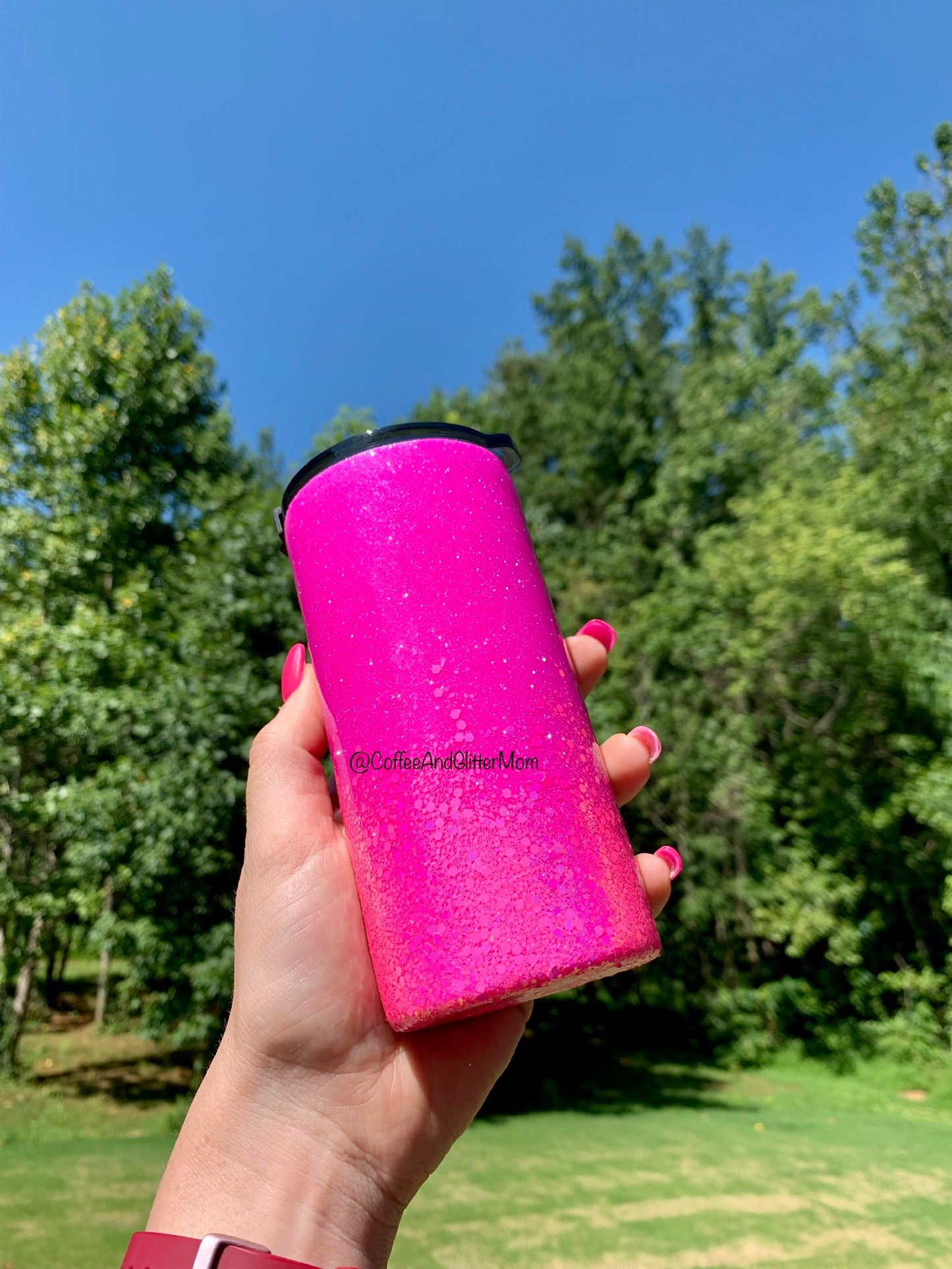 10oz Rtic in Pink Fire chunky and Pink 101