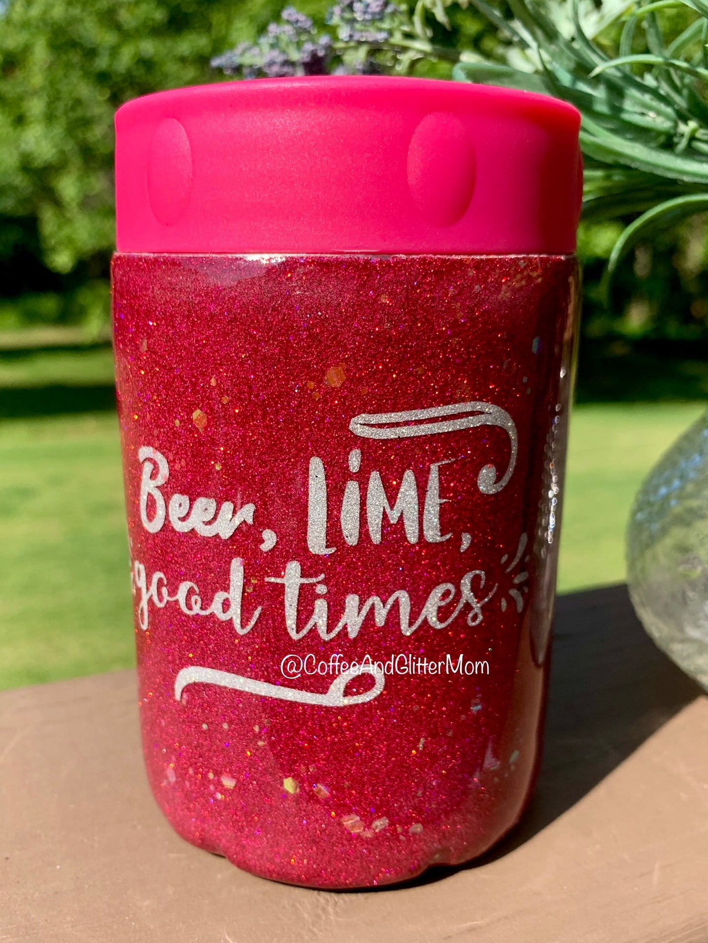 Beer Lime, Good Times Can Cooler with Rubber with Screw-Top