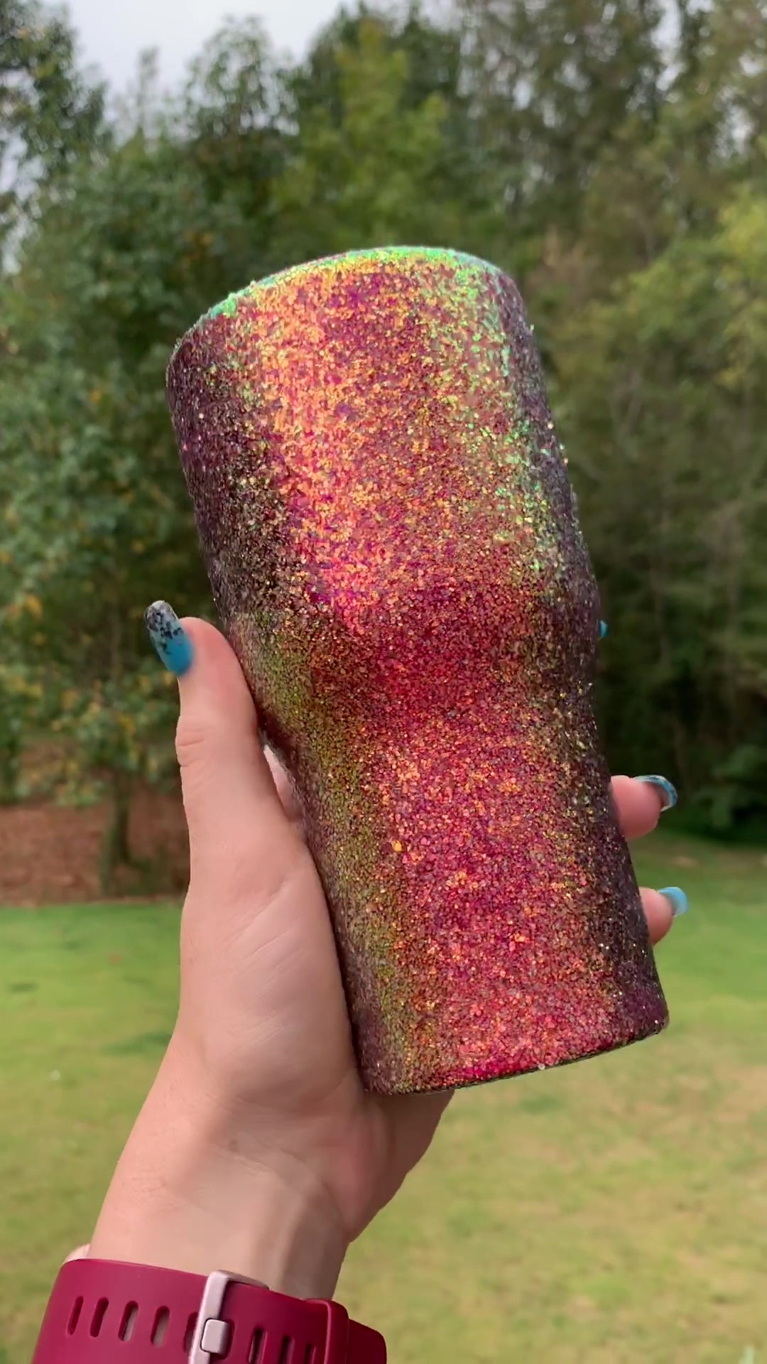 20oz Golden Metallic Pink Fine