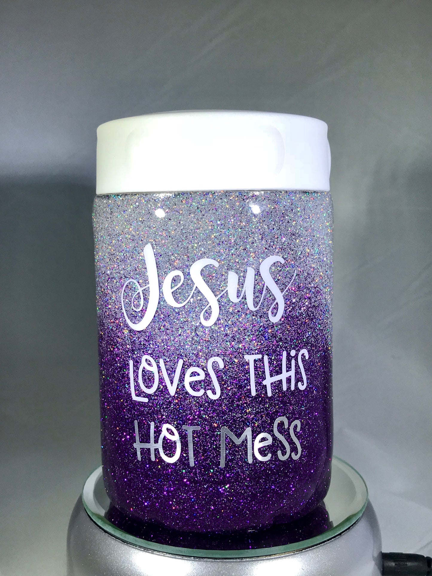 Jesus Loves This Hot Mess Can Cooler