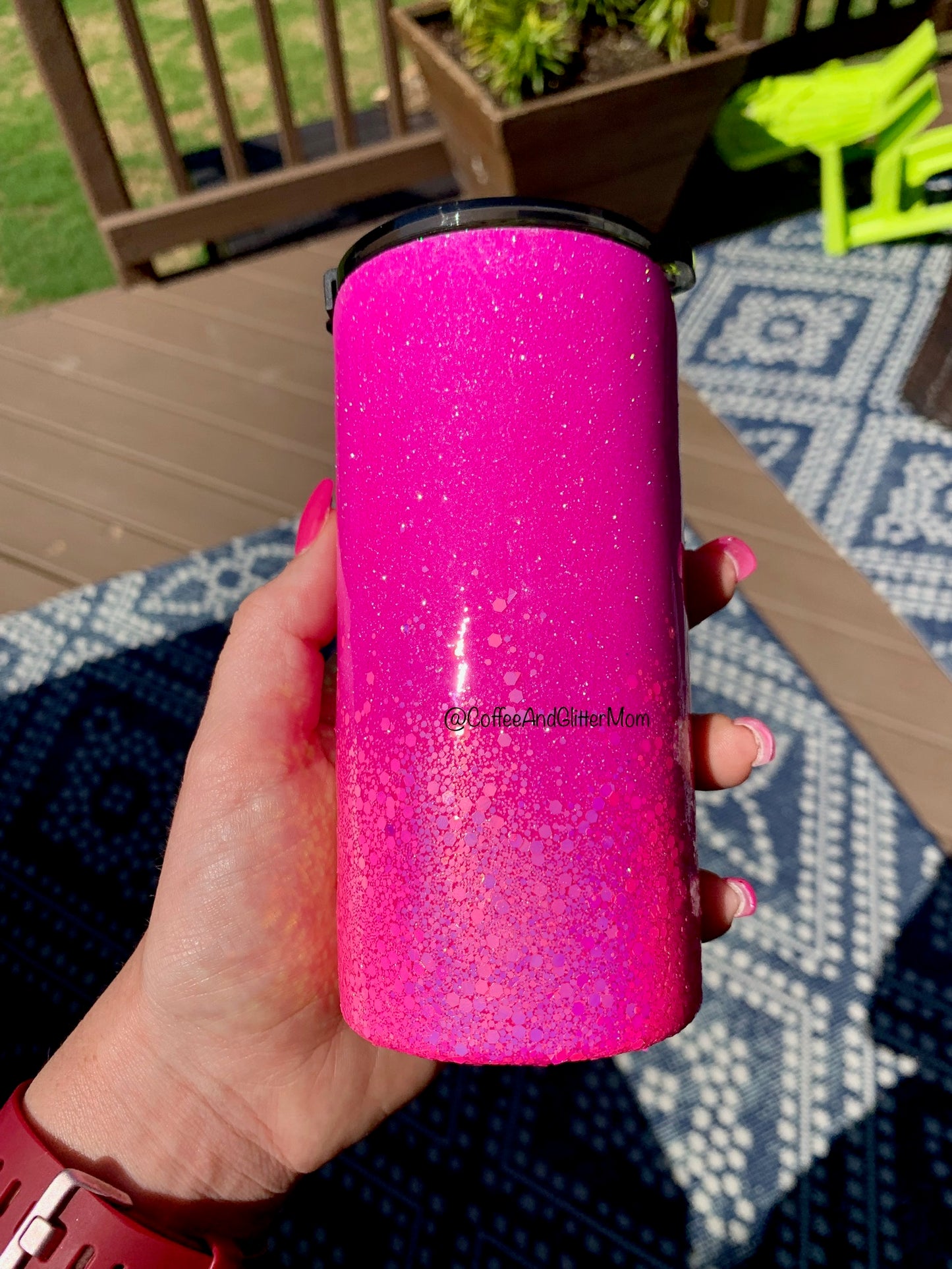 10oz Rtic in Pink Fire chunky and Pink 101