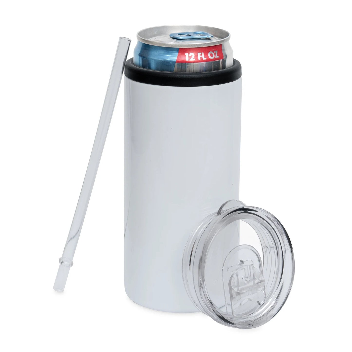 Skinny Can Cooler Duo-Lid Tumbler