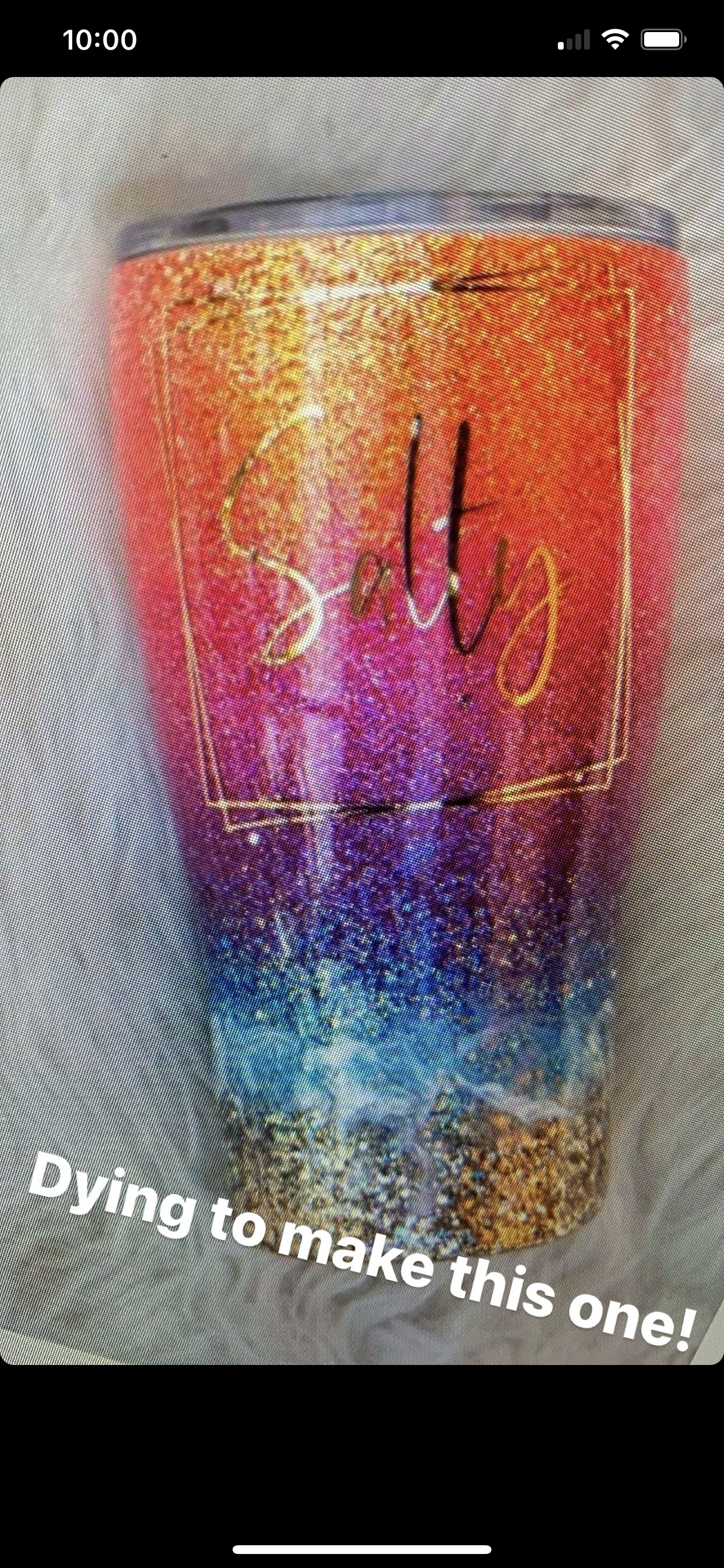 30oz slim curve sunset tumbler!