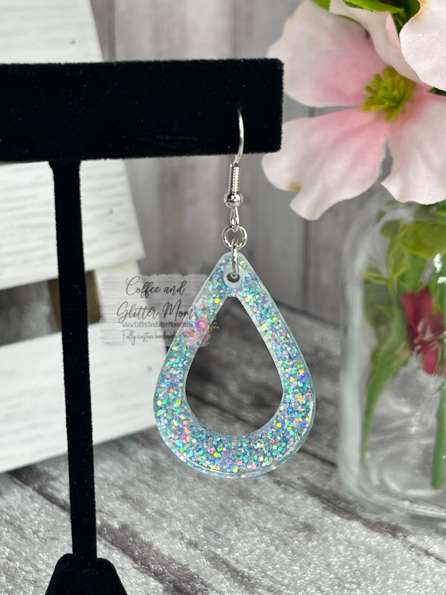 Clear Springs Blue Teardrop Earrings