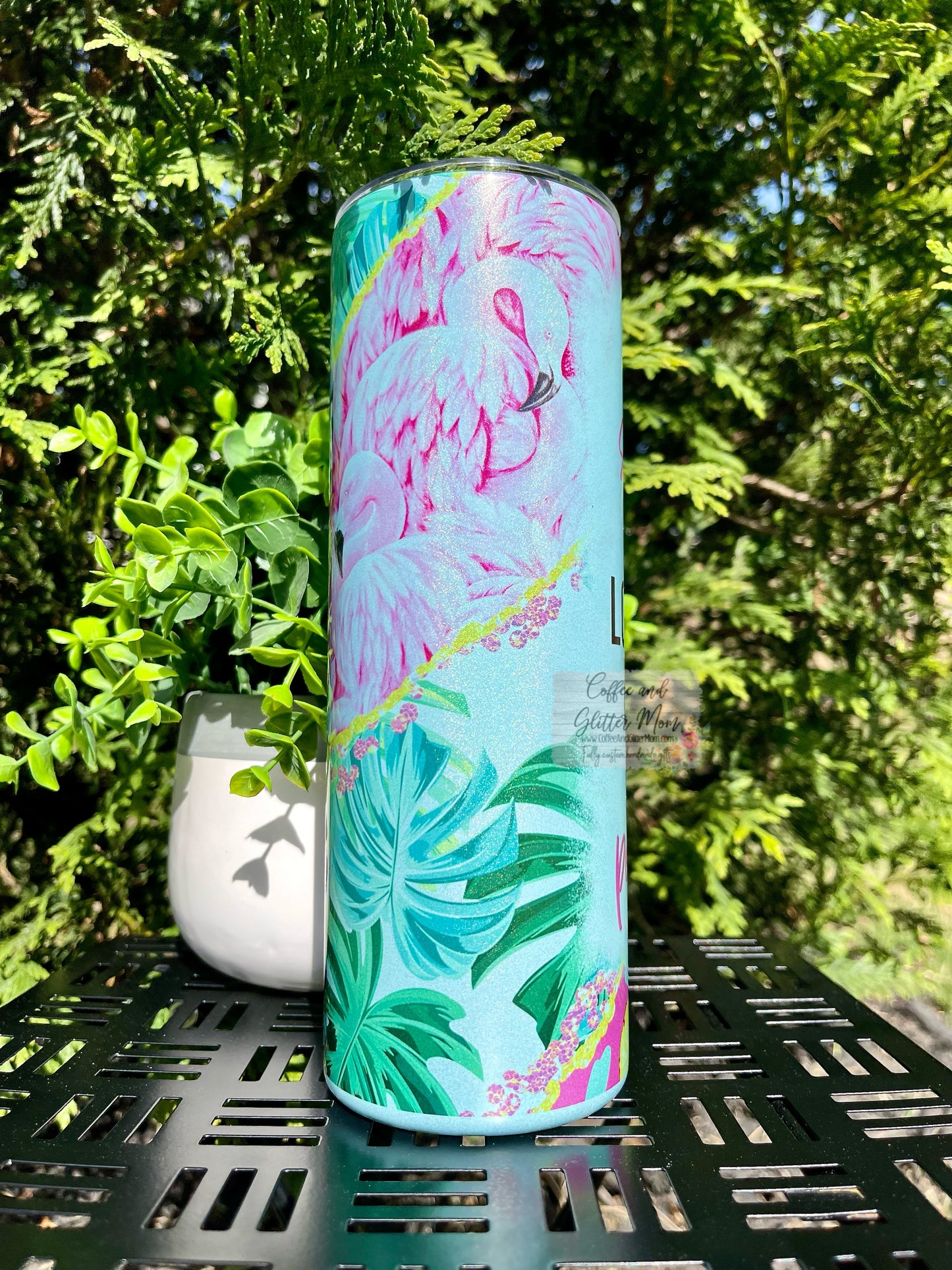 My Summer Body Great Personality 20oz Mint Rainbow Skinny Tumbler