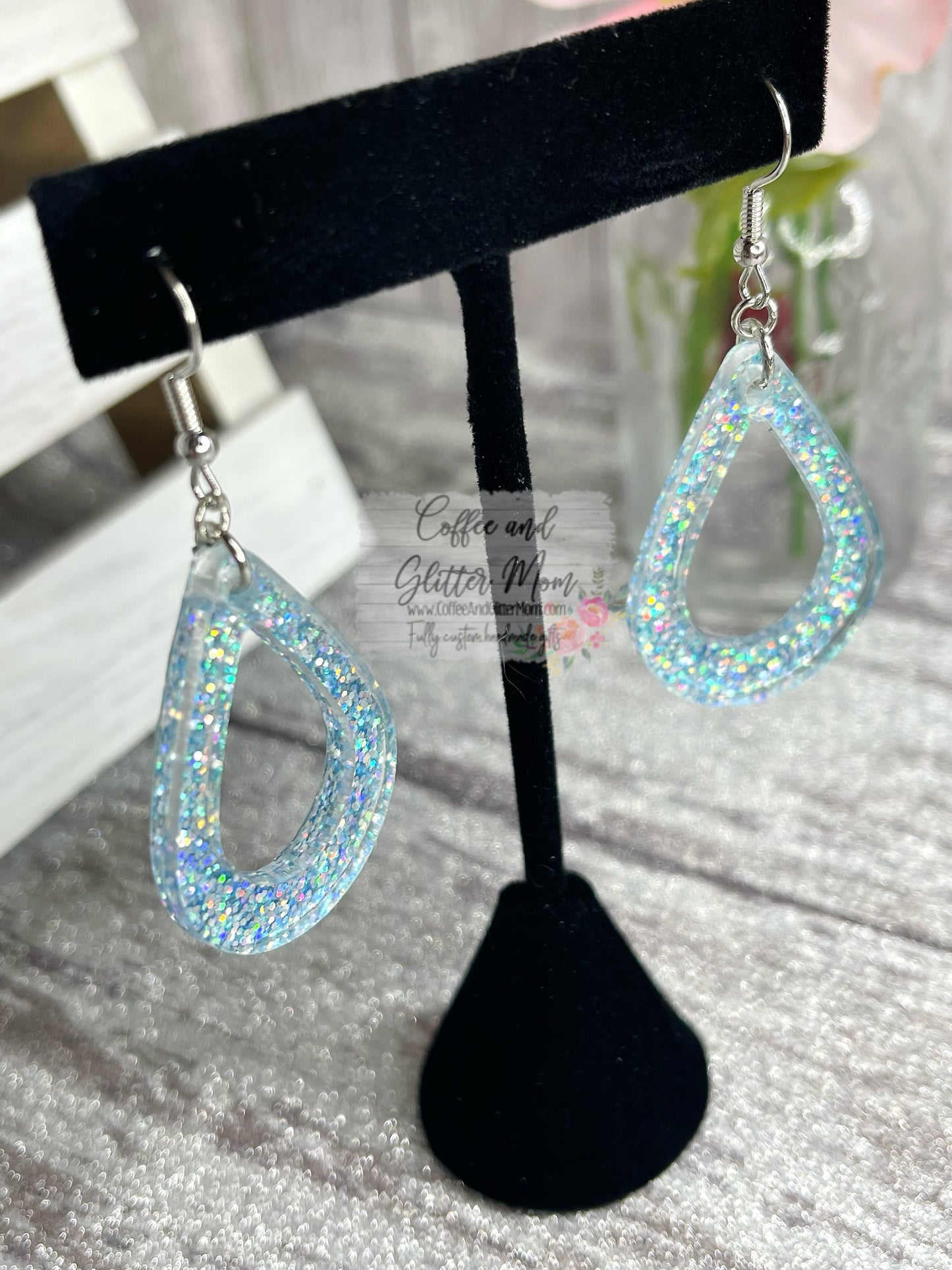 Clear Springs Blue Teardrop Earrings