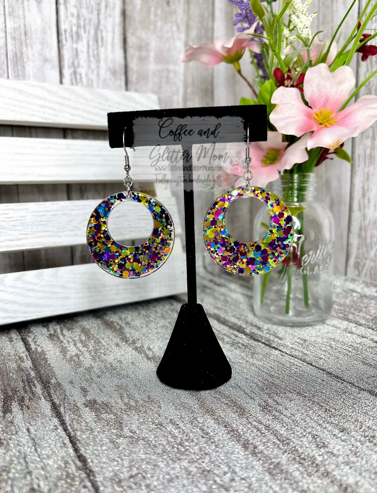 Mardi Gras Earrings
