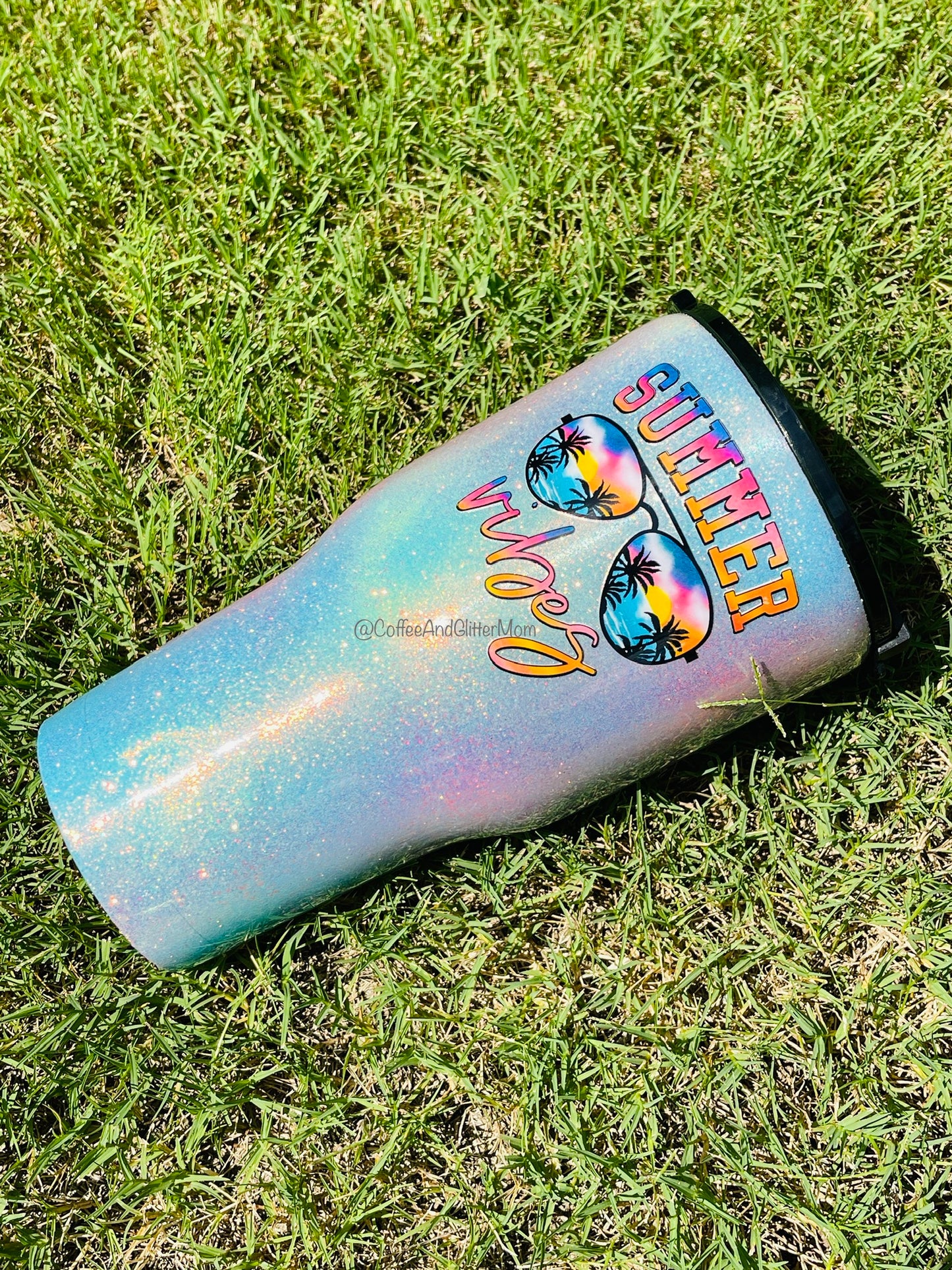 Summer Vibes Tie-Dye 30oz Slim Curve