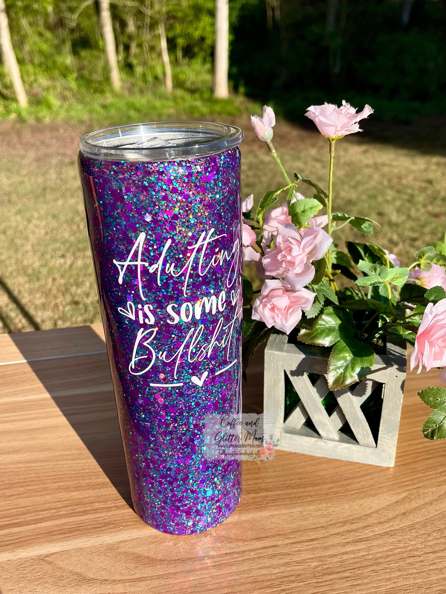 Adulting is Some Bullshit 30oz Skinny Tumbler