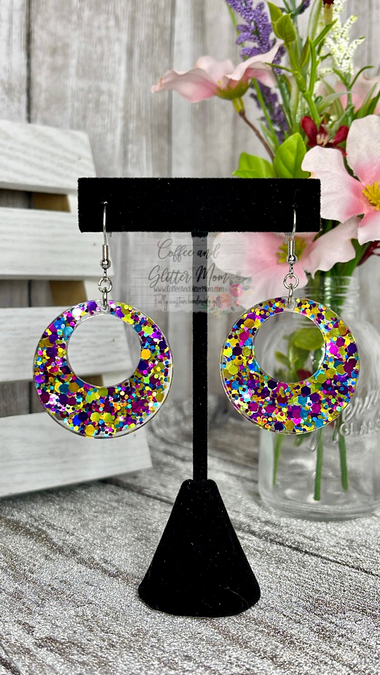 Mardi Gras Earrings
