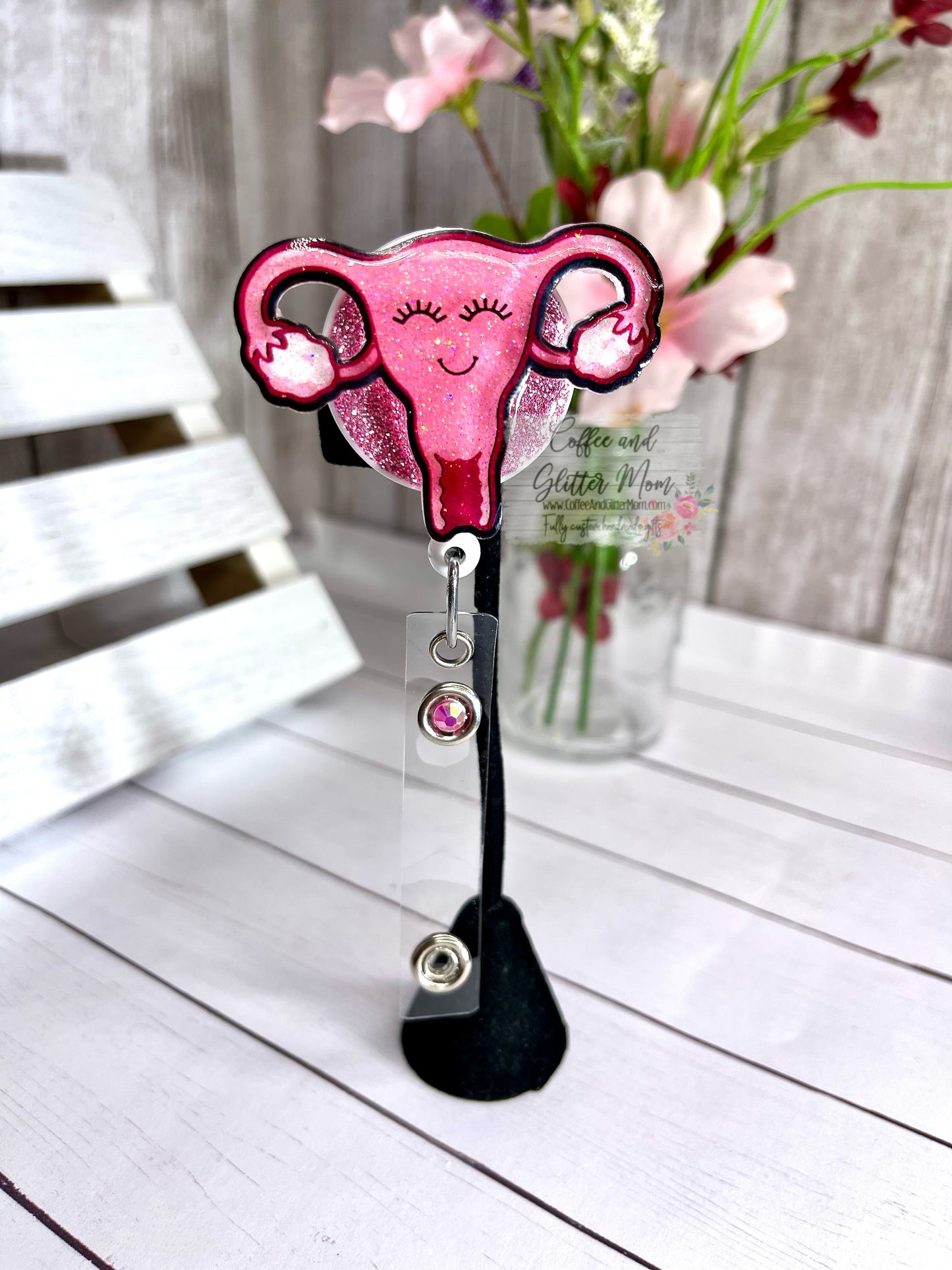 Happy Uterus Designer Badge Reel