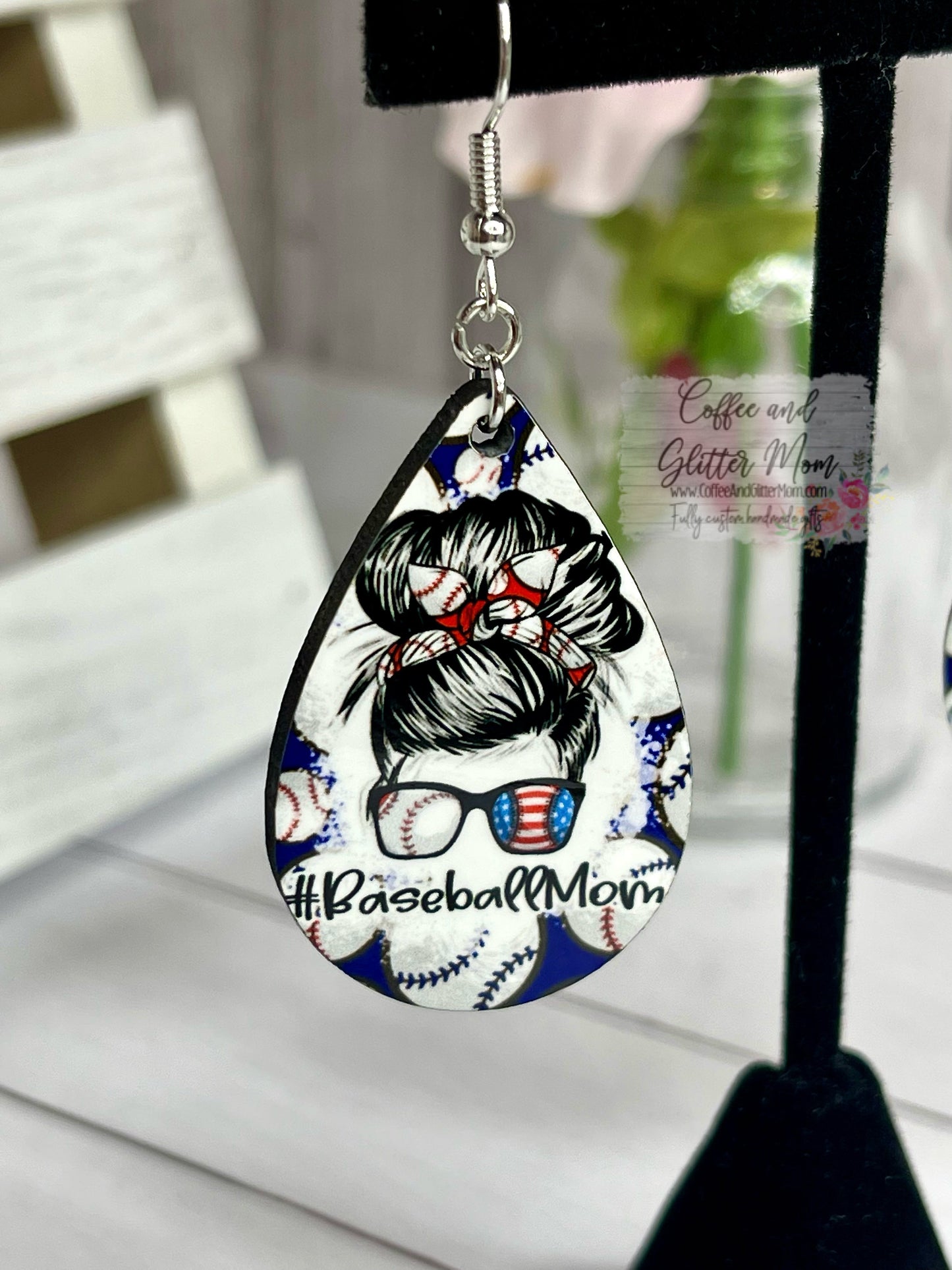 Baseball Mom Earrings RTS