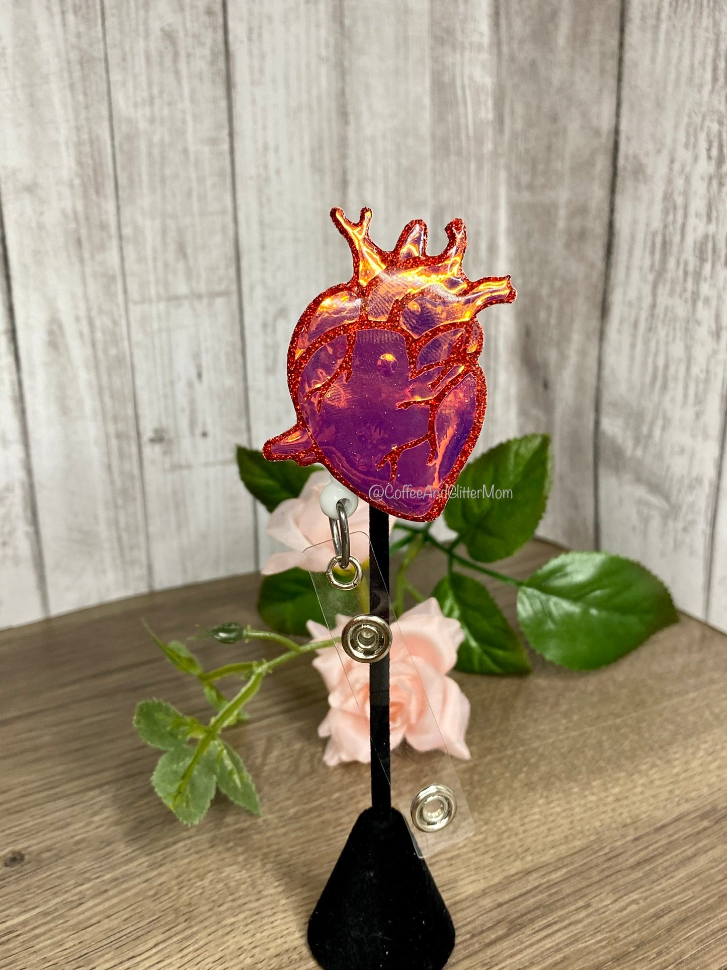 Anatomical Purple Heart Badge Reel *Flaw Sale Item*