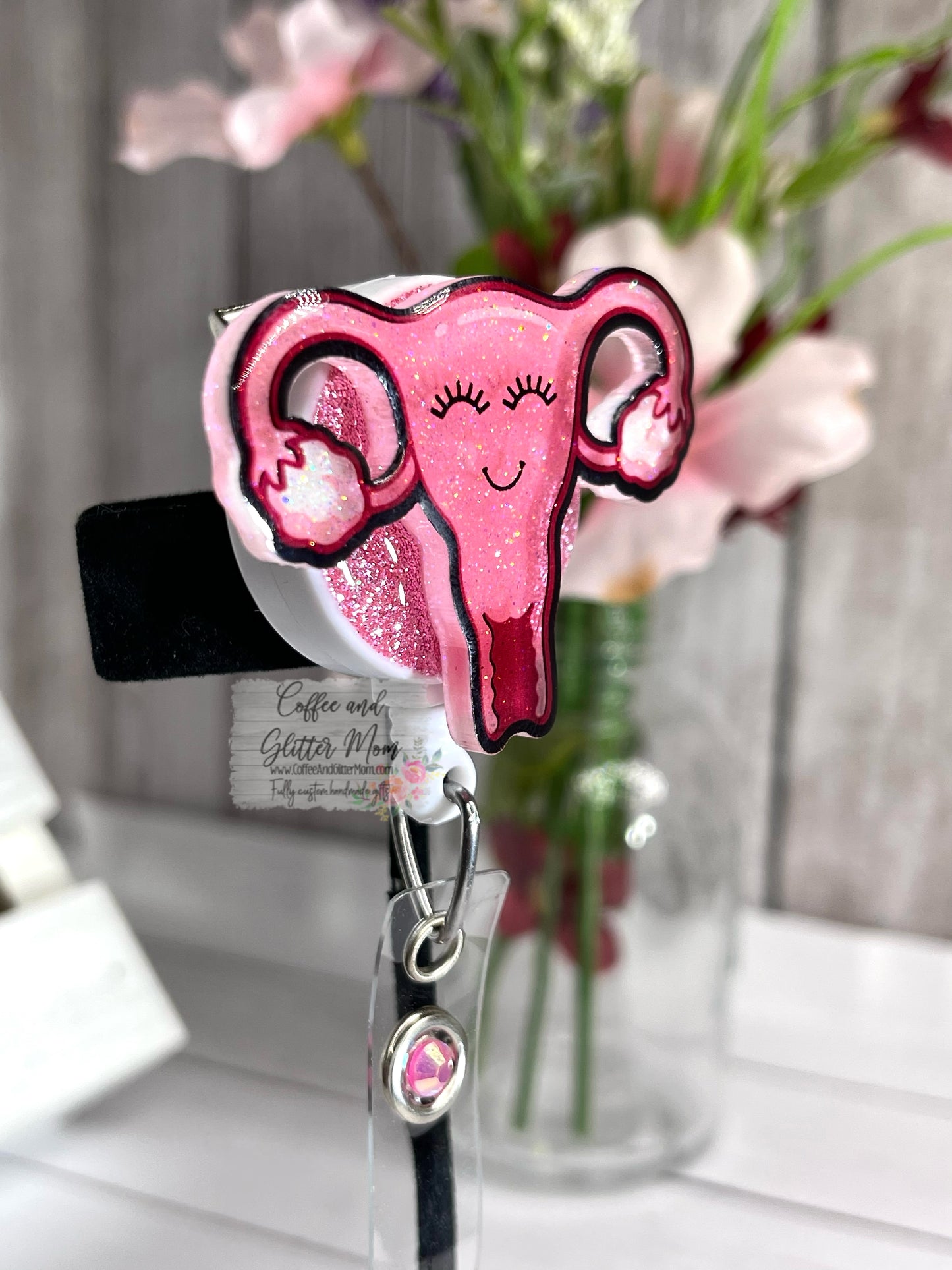 Happy Uterus Designer Badge Reel