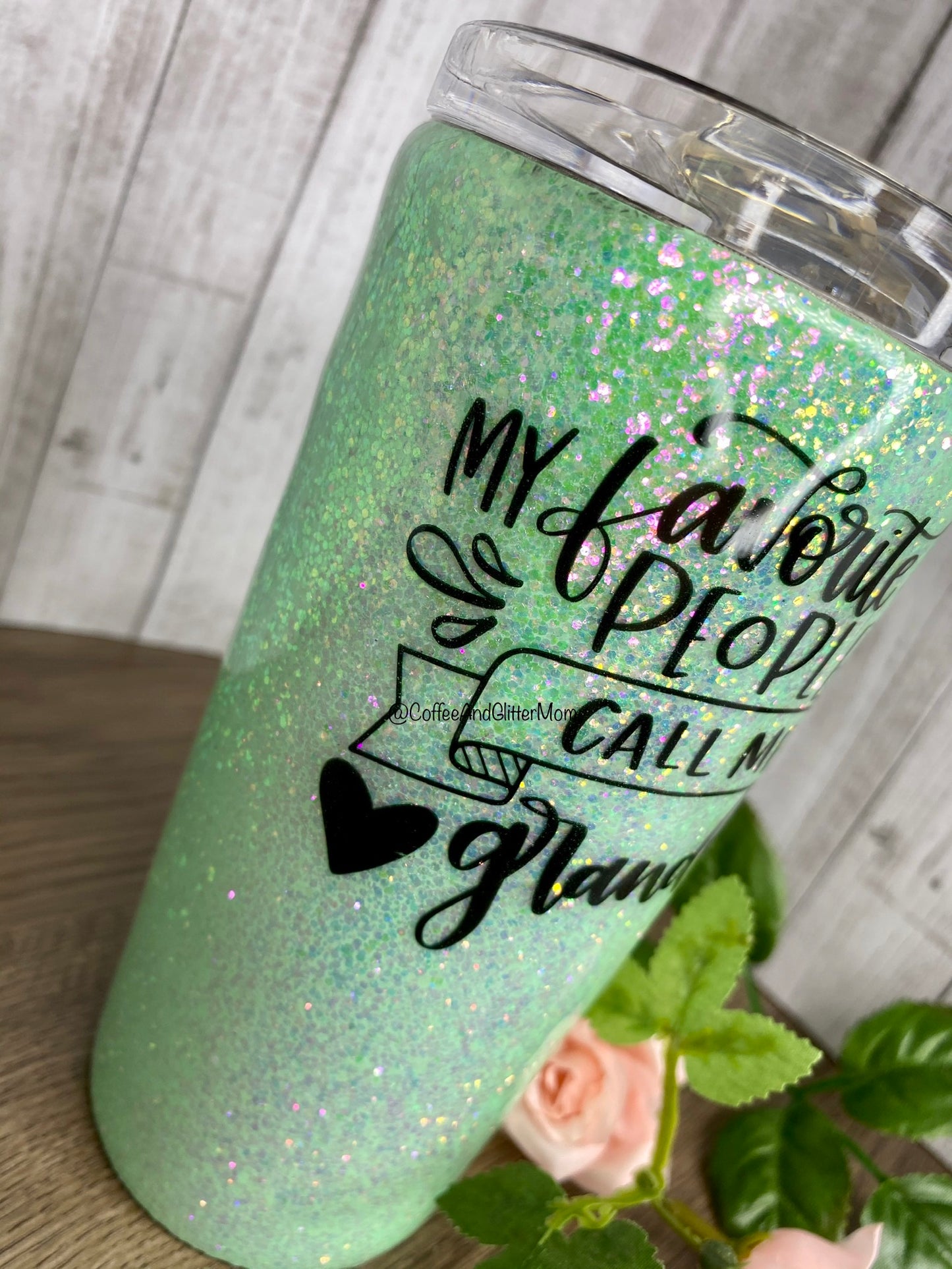 My Favorite People Call Me Grandma Opal Mint 16oz Slim Pint