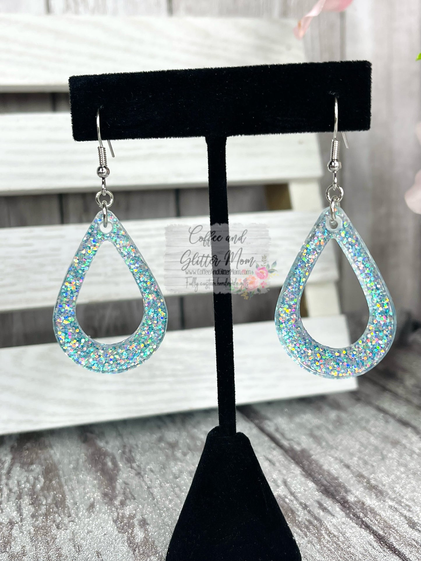 Clear Springs Blue Teardrop Earrings