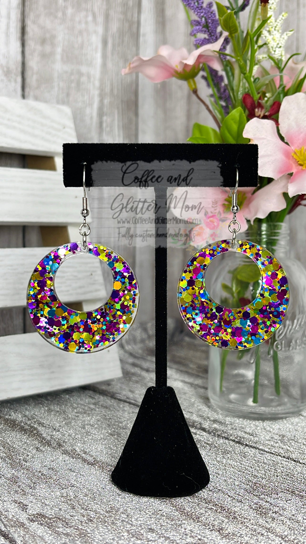Mardi Gras Earrings