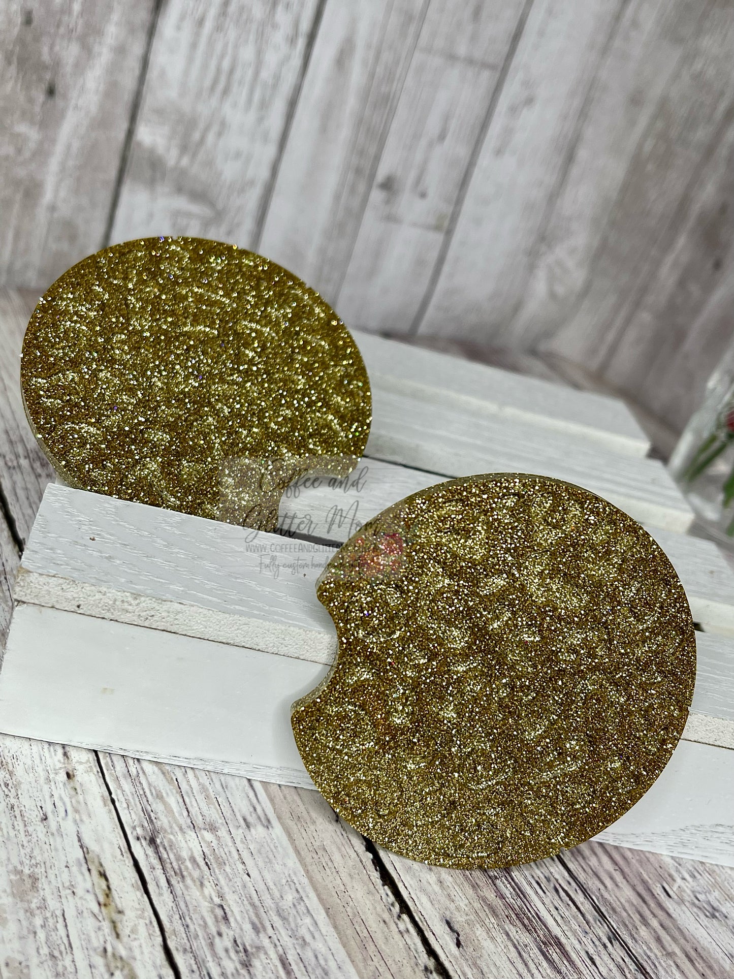 Gold Car Coaster Set