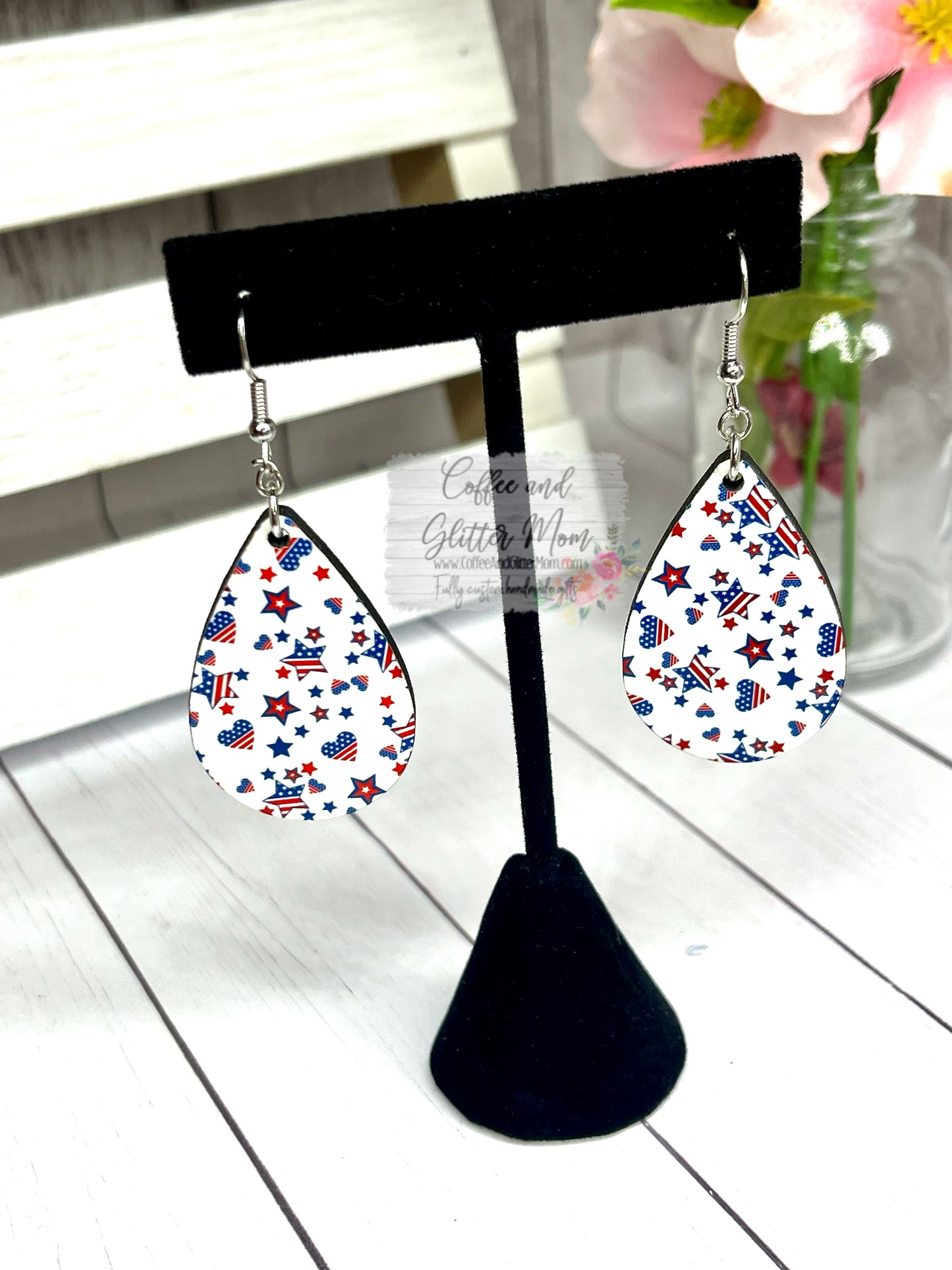 American Pride Teardrop Earrings
