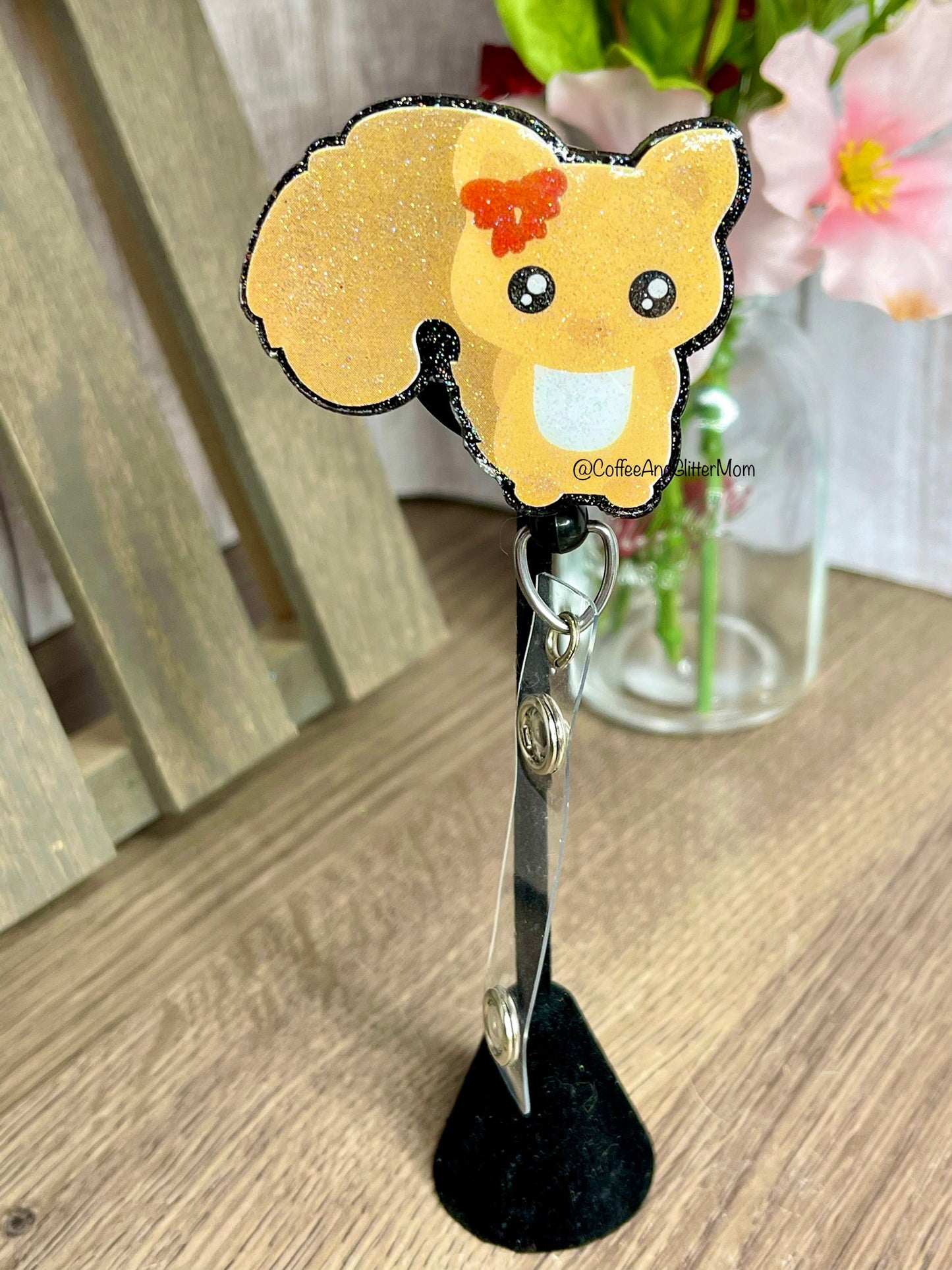 Sparkling Squrrel Badge Reel