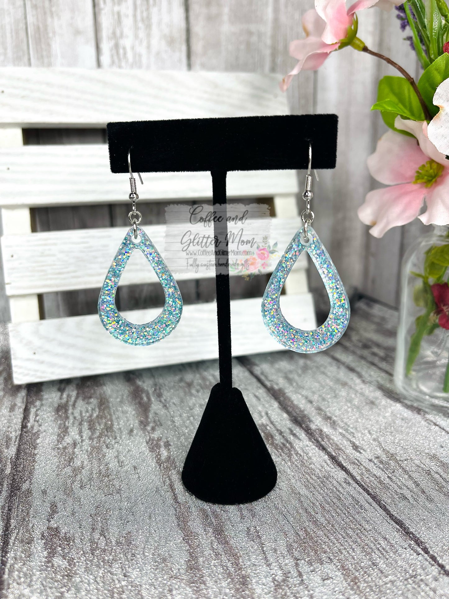 Clear Springs Blue Teardrop Earrings