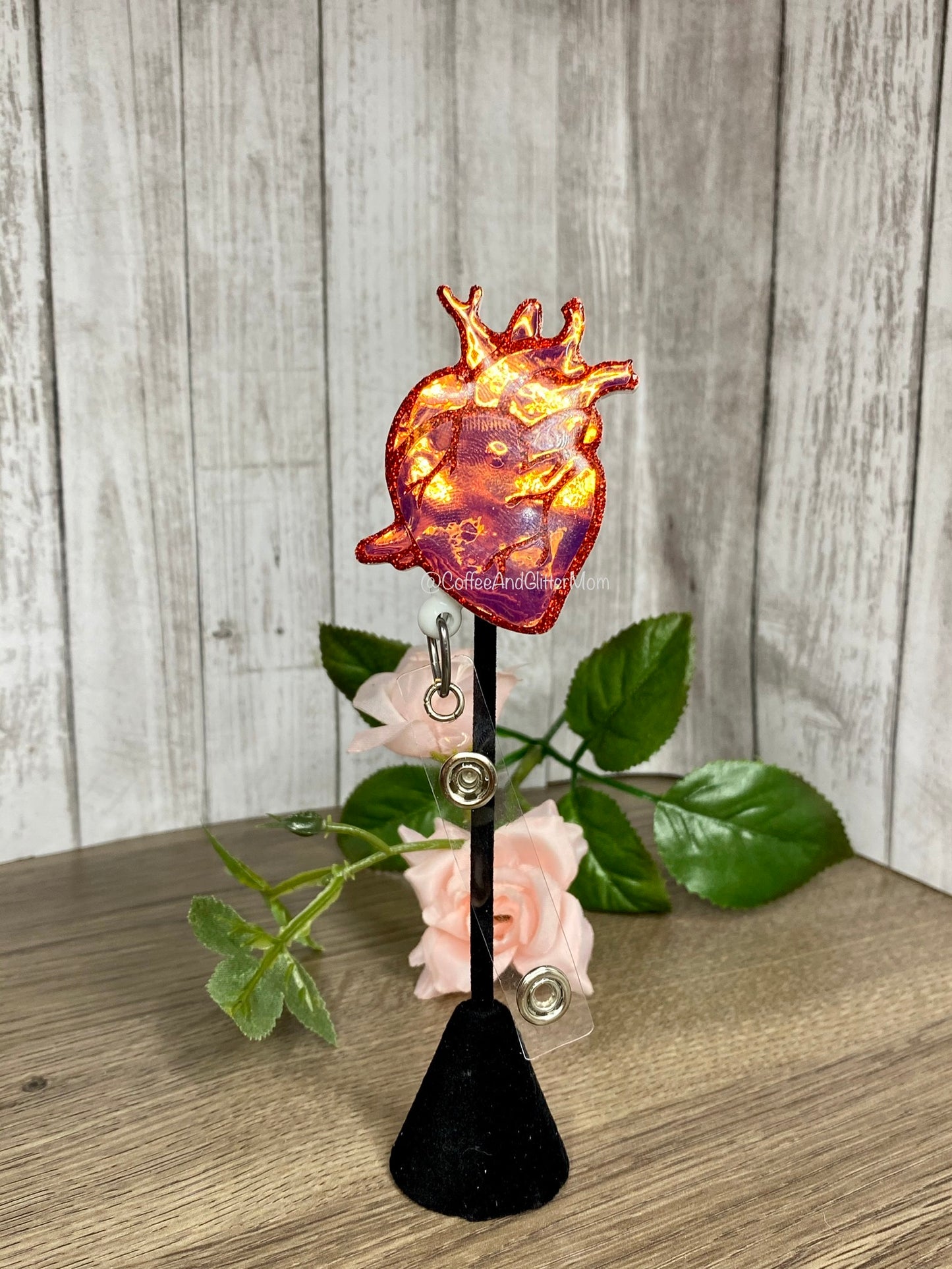 Anatomical Purple Heart Badge Reel *Flaw Sale Item*