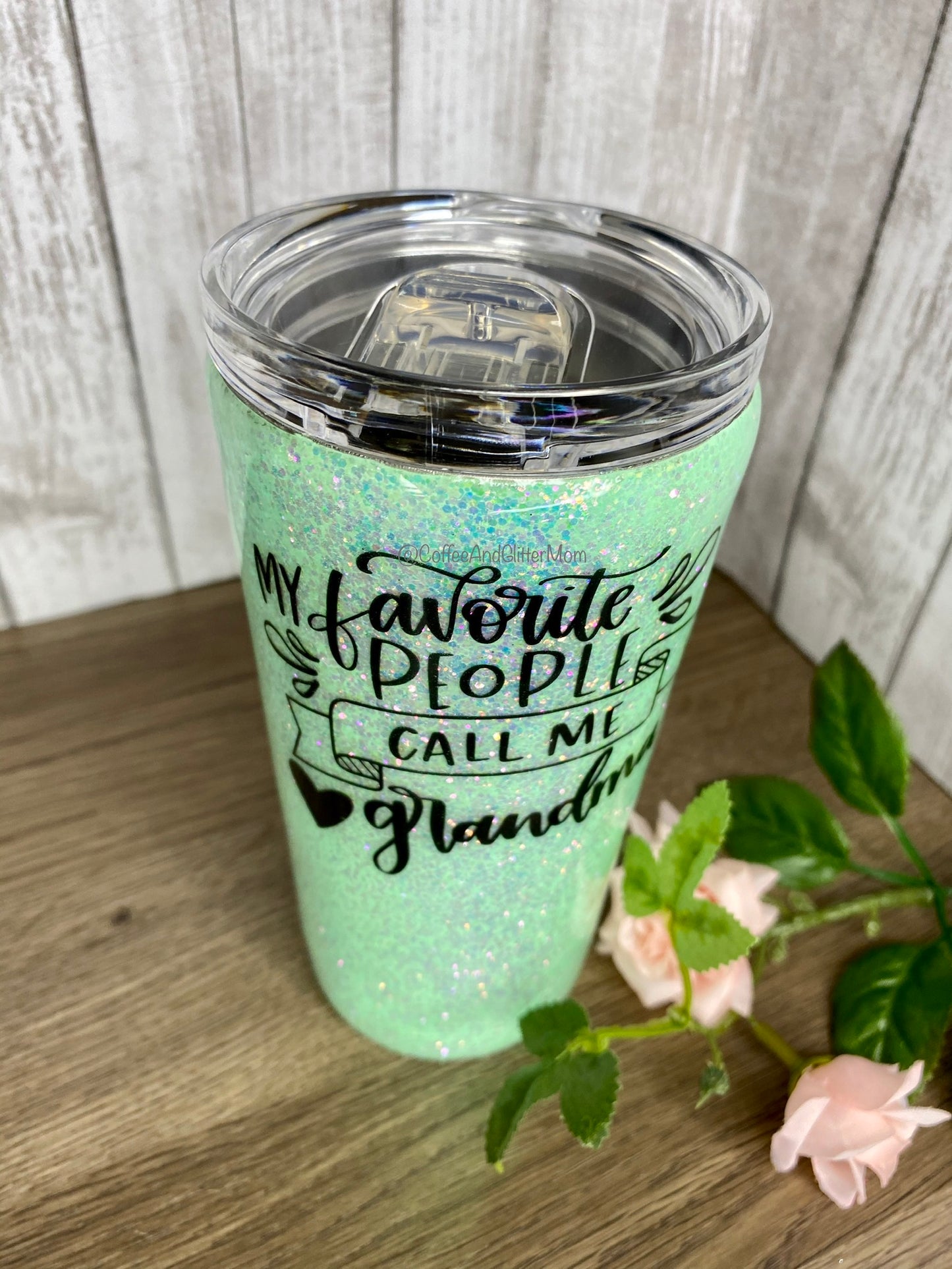 My Favorite People Call Me Grandma Opal Mint 16oz Slim Pint