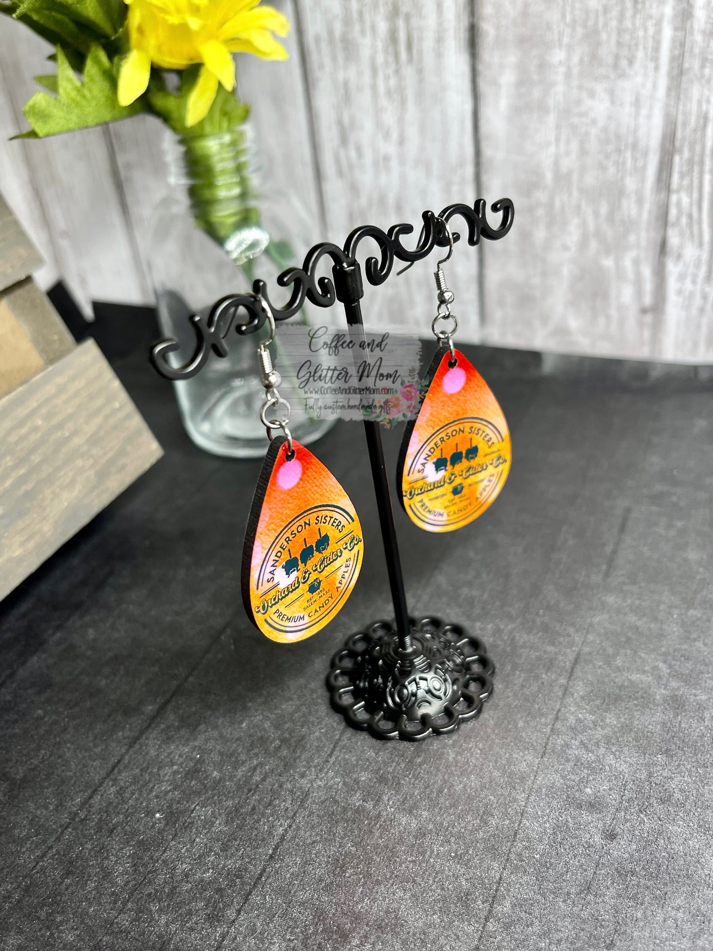 RTS Sanderson Apples Halloween Earrings