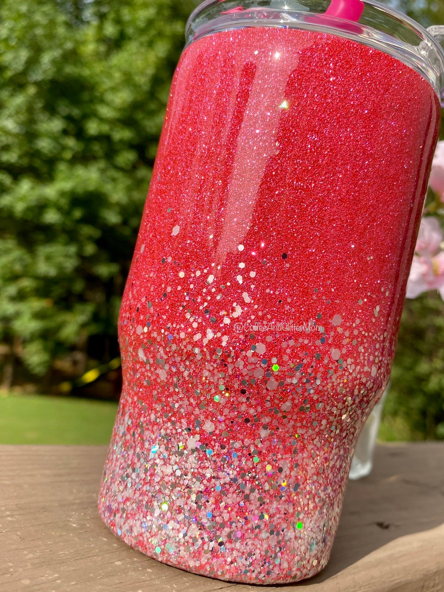 Pink Ember to Classy 14oz Kids tumbler (with straw)