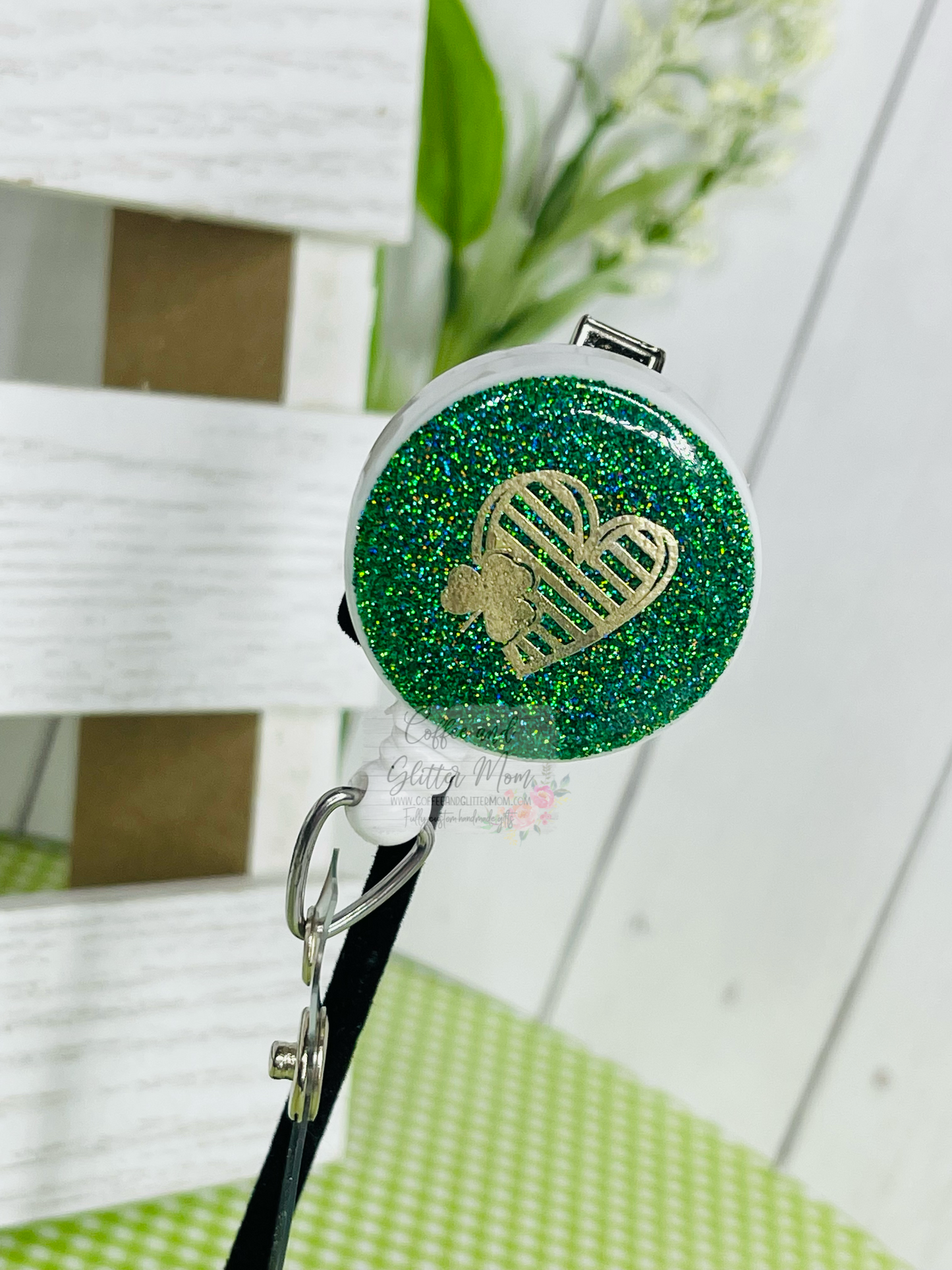 Golden Heart St. Patrick's Day Badge Reel