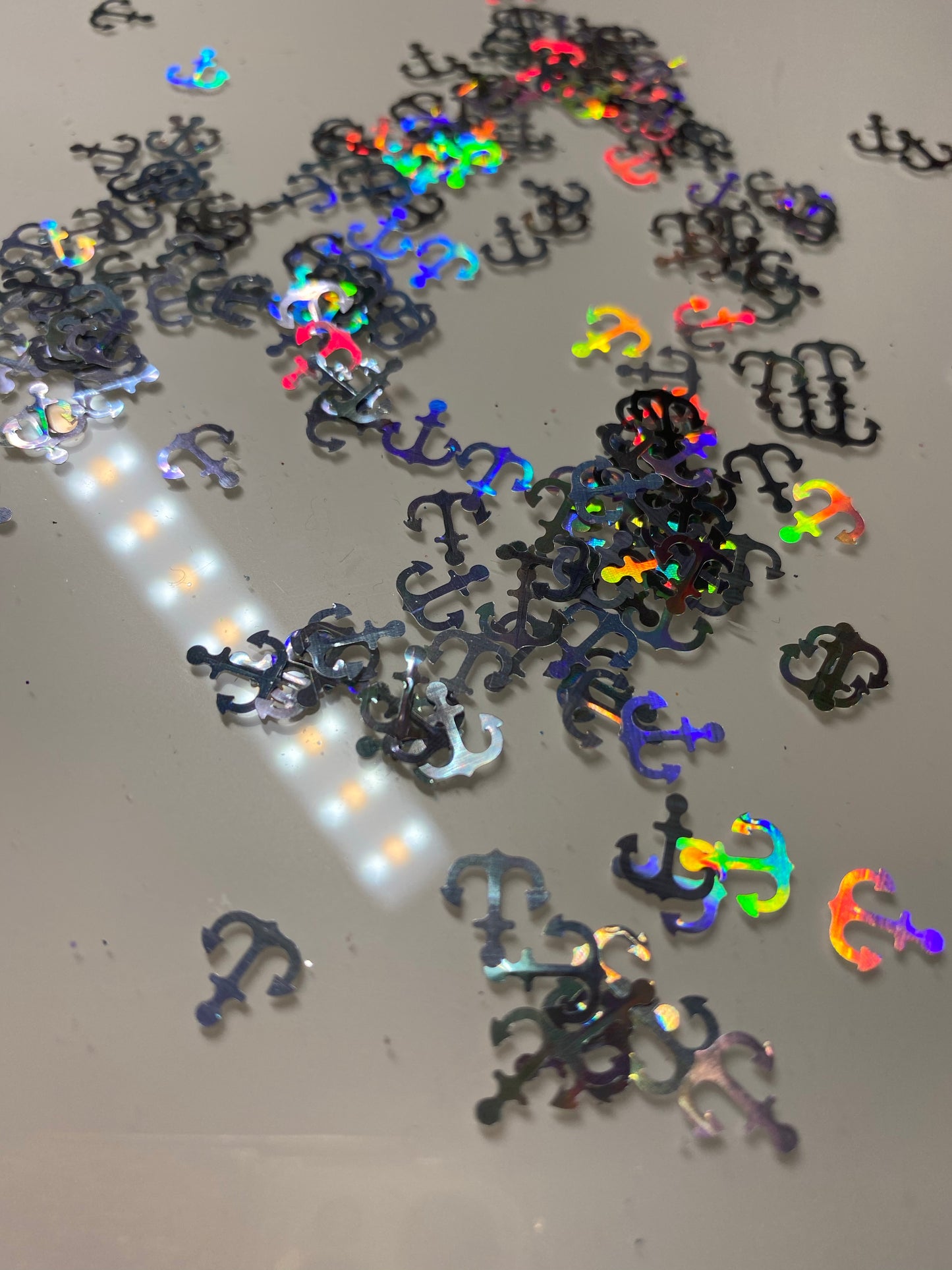 Silver Holographic Anchors
