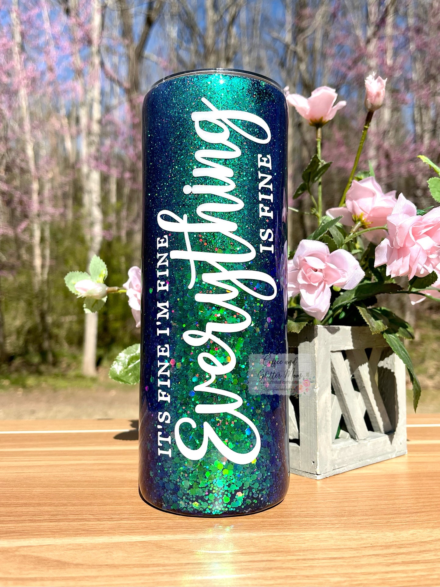 It’s Fine/Professional Overthinker 20oz Skinny Tumbler