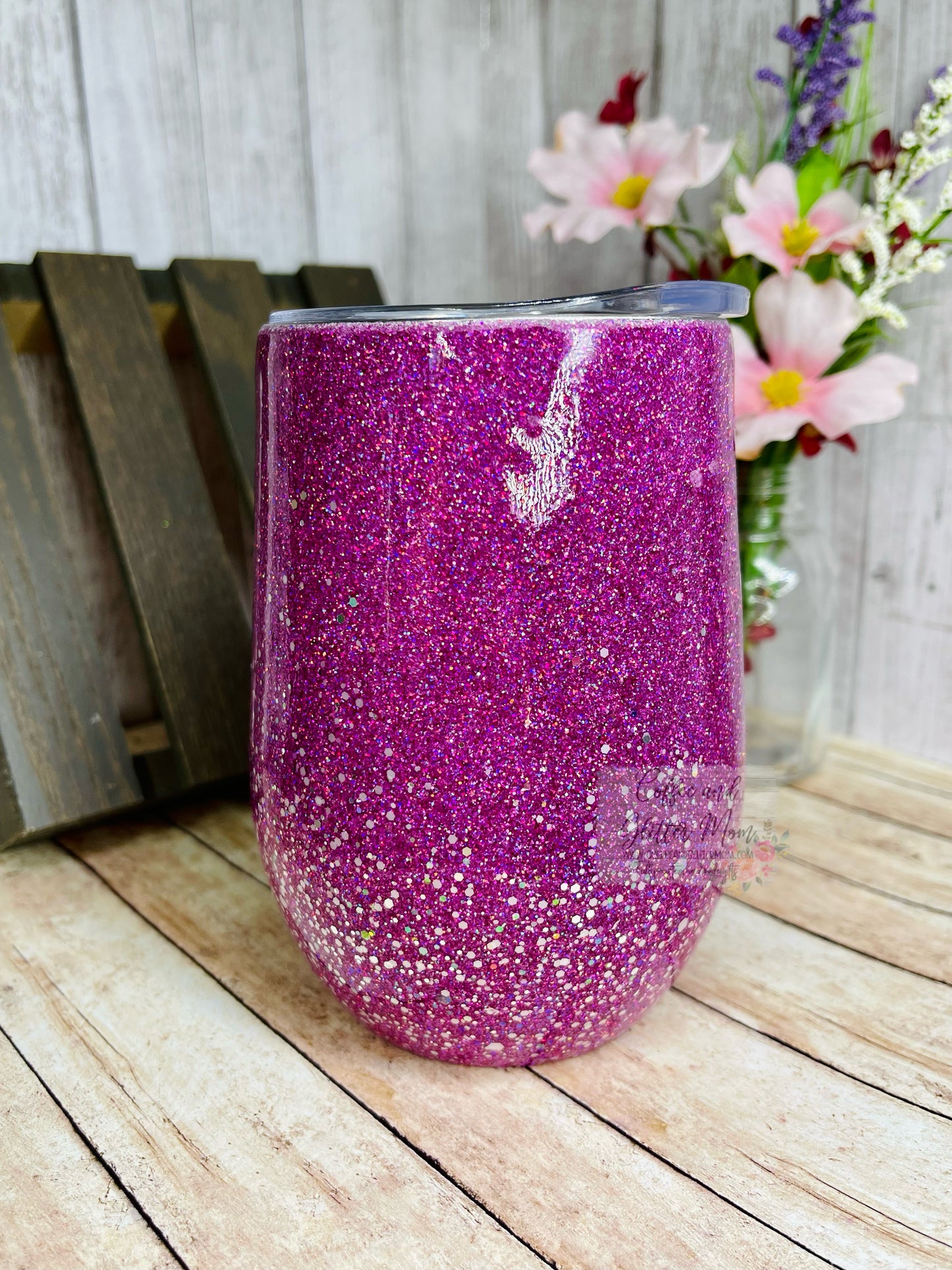 Boysenberry 15oz Wine Tumbler with Lid and Straw