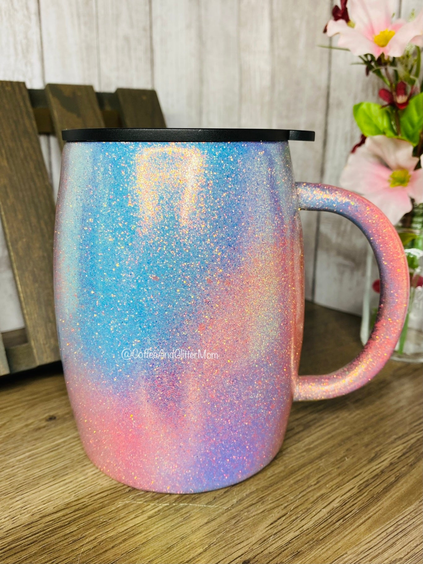 Pastel Stainless Steel Coffee Mug with Lid