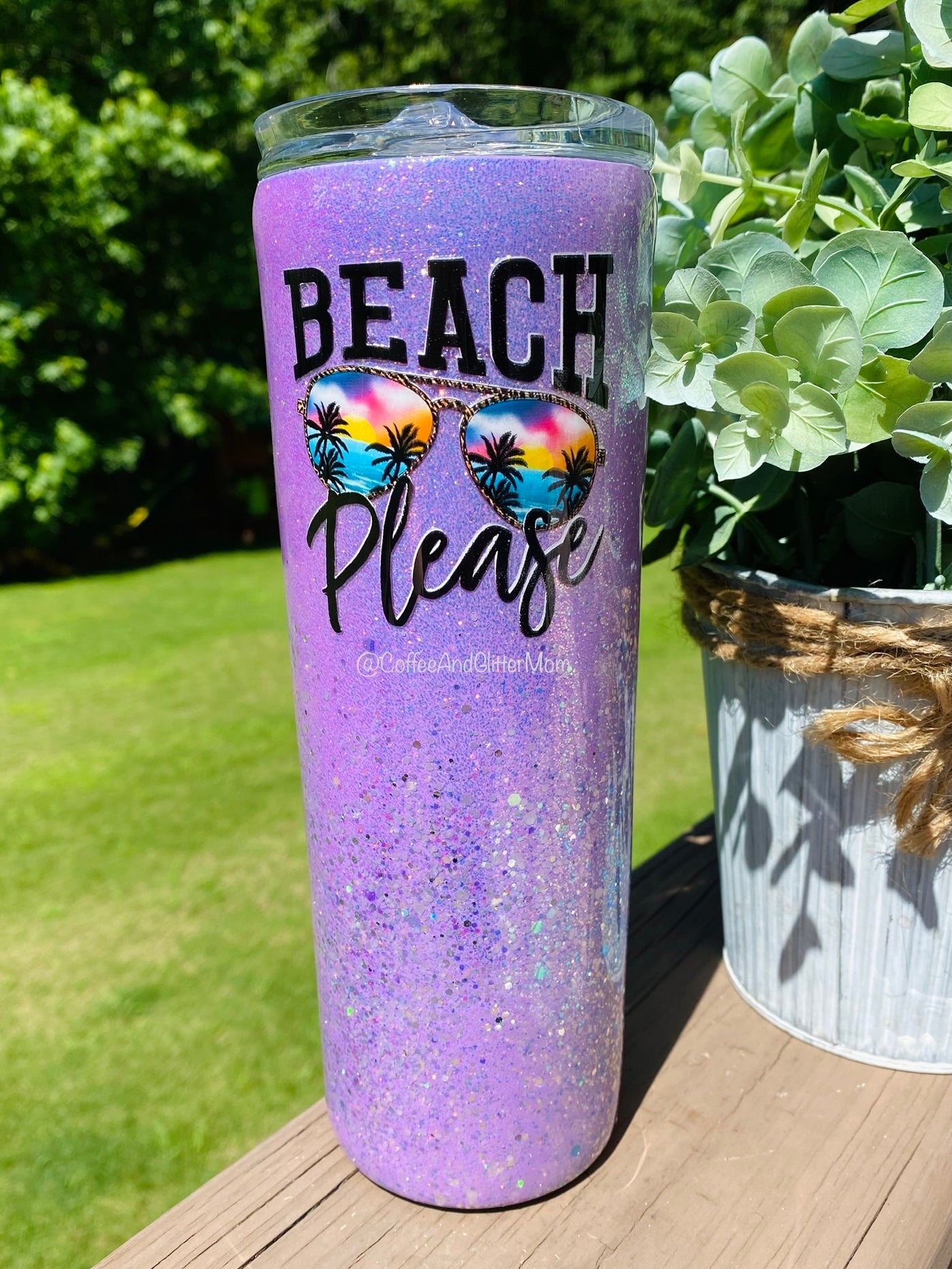Beach Please 20oz Skinny