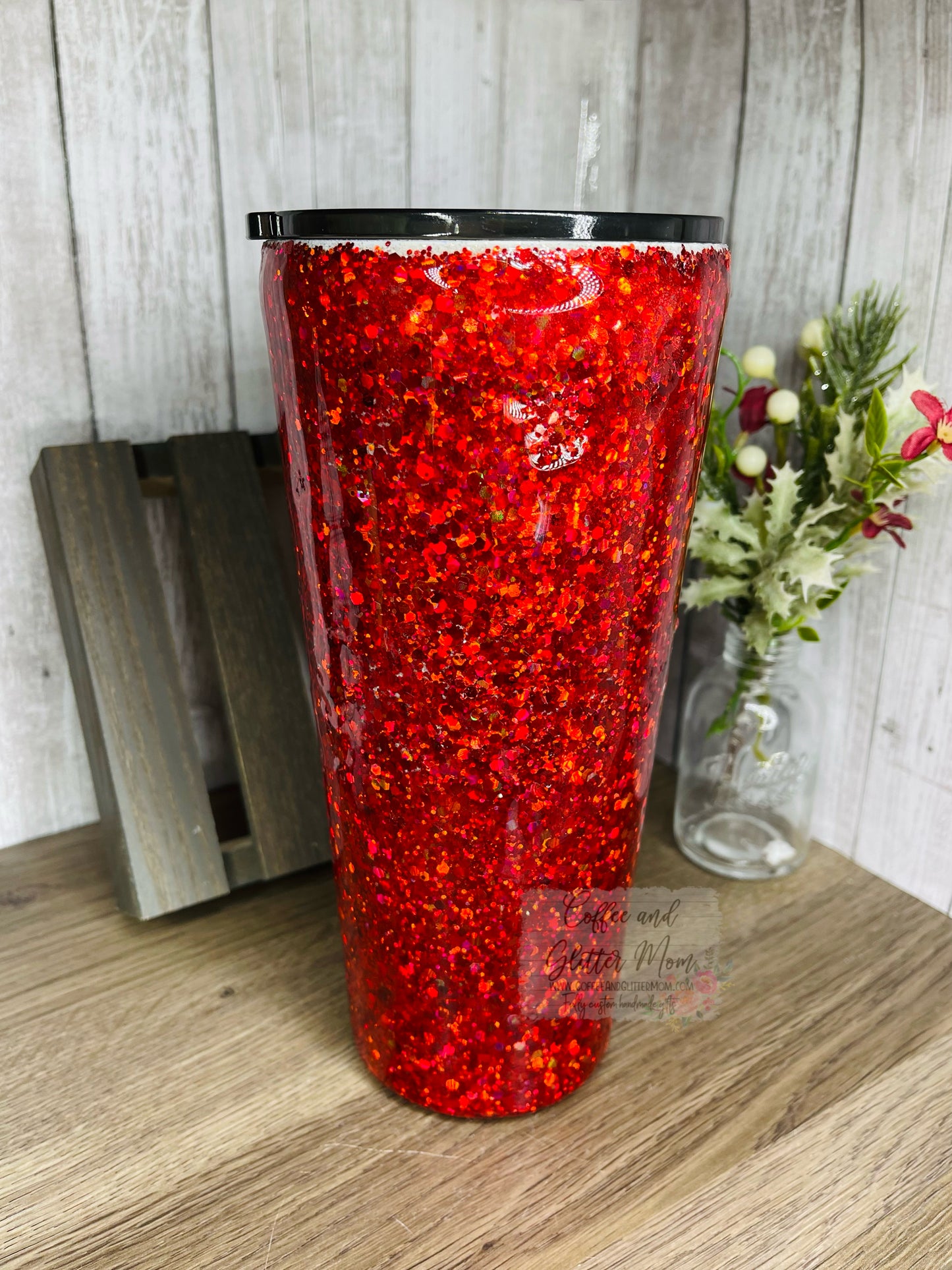 Chunky Ruby Red 32oz Slim Tapered Tumbler