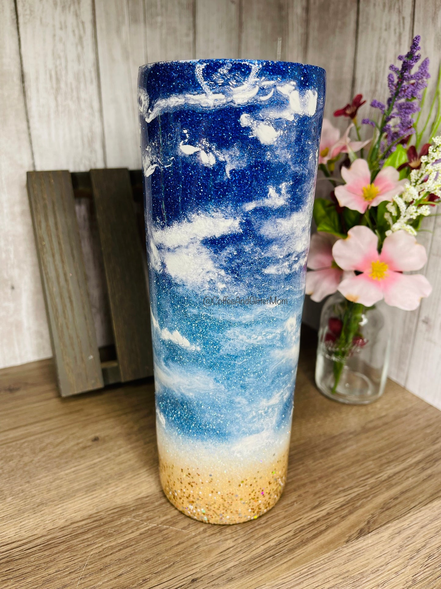 Beach Scene 20oz Skinny Tumbler