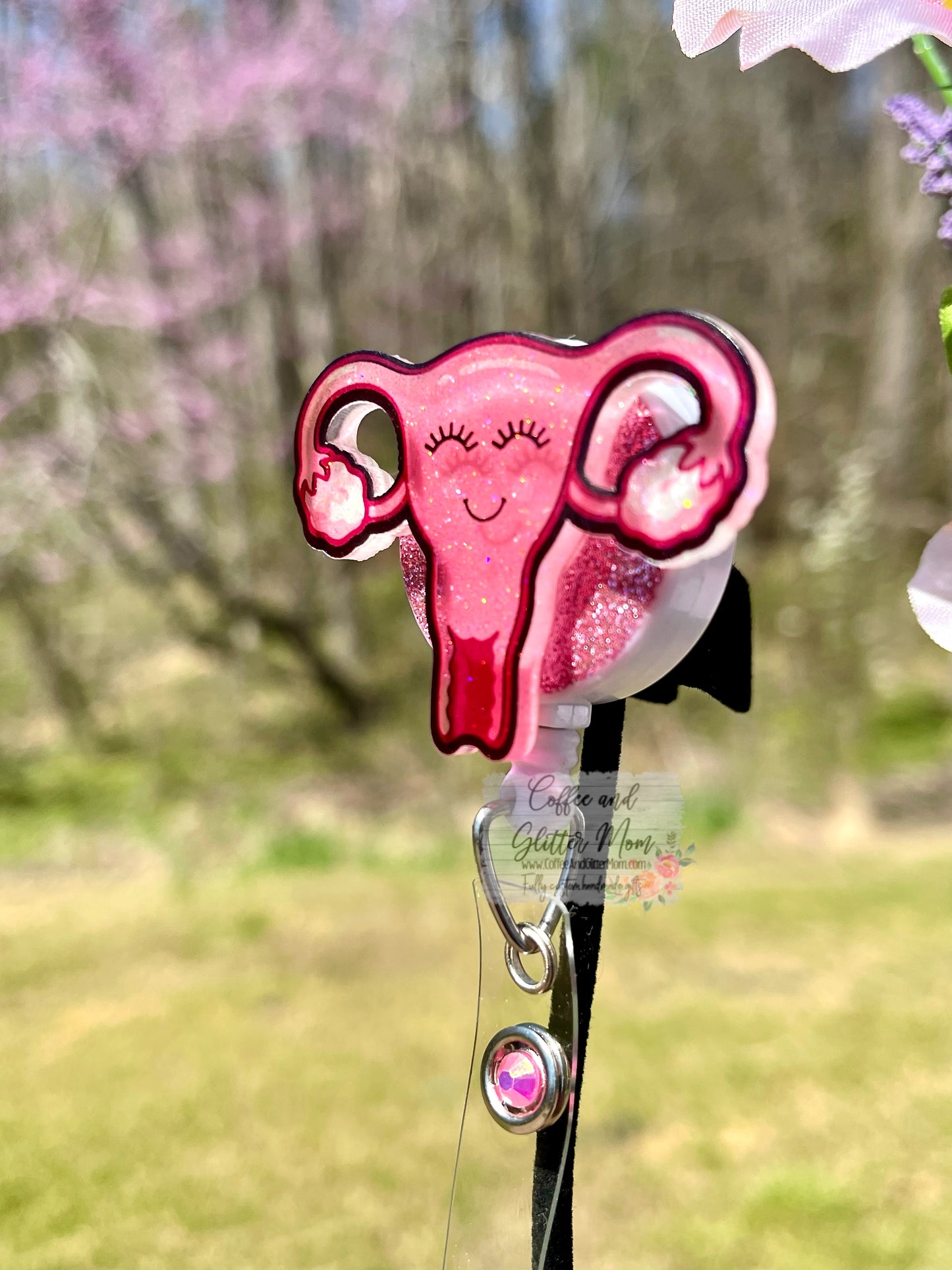 Happy Uterus Designer Badge Reel