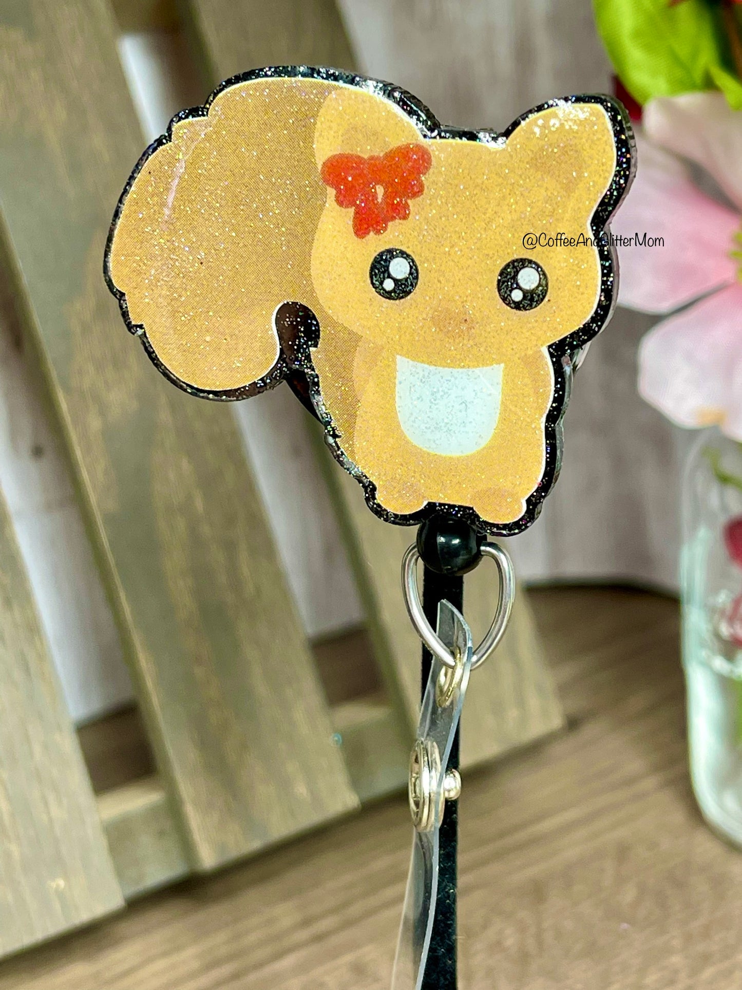 Sparkling Squrrel Badge Reel