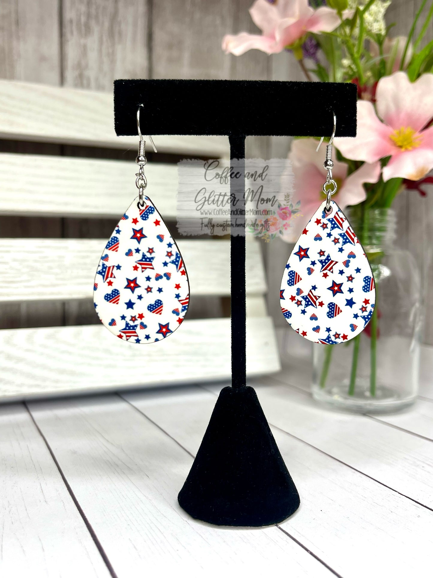 American Pride Teardrop Earrings