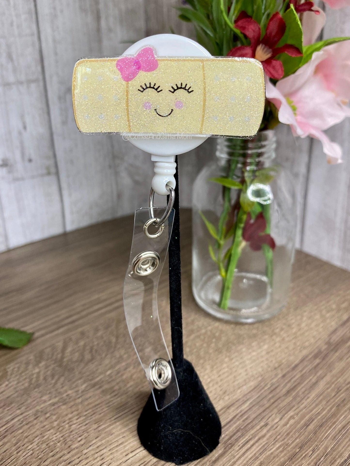 Happy Bandage Badge Reel