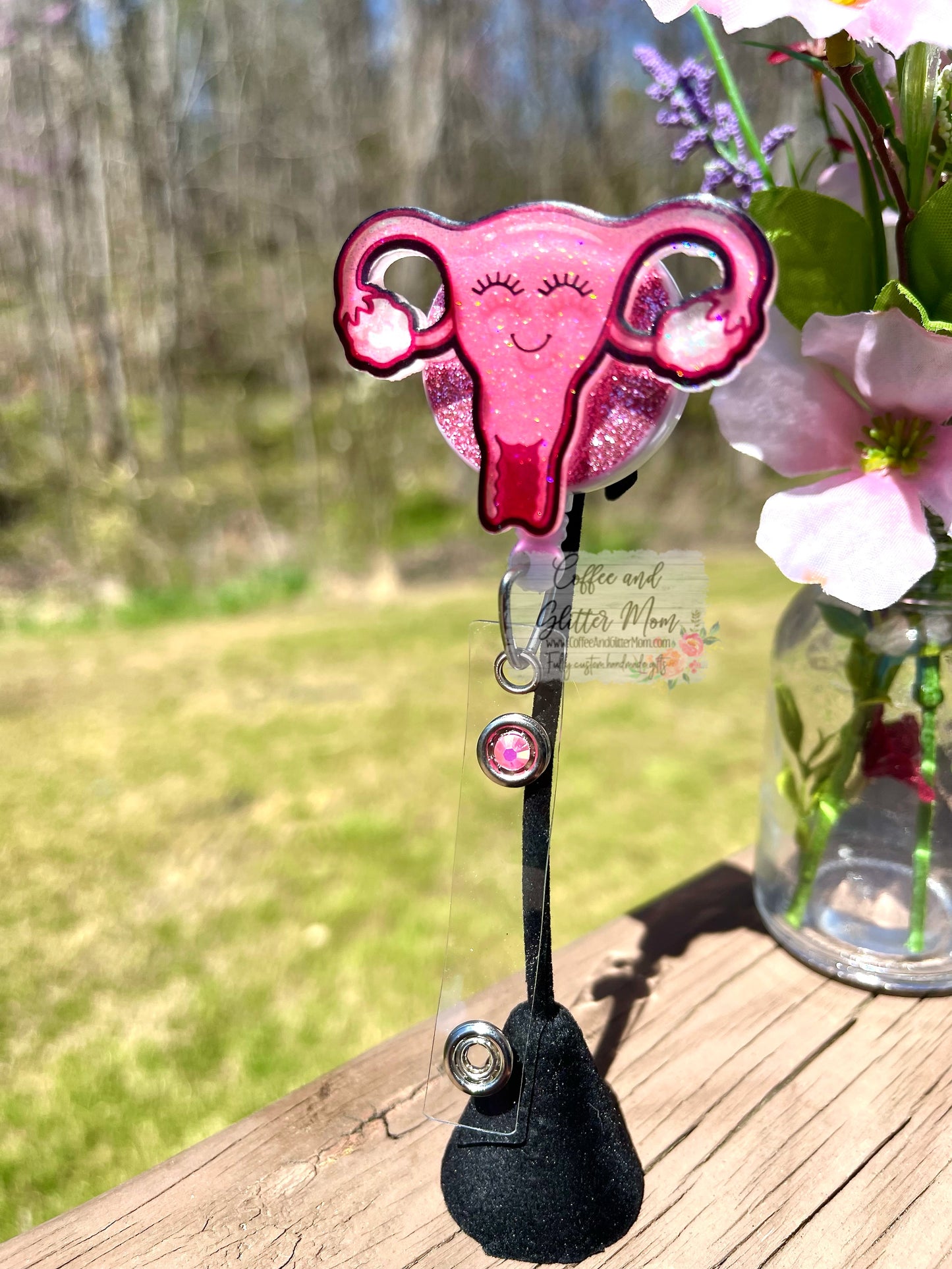 Happy Uterus Designer Badge Reel